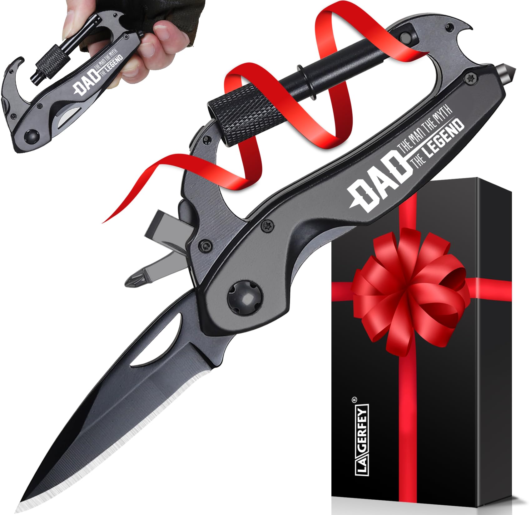 Fathers Day Dad Gifts Ideas - Dad Gifts, Fathers Day Dad Gifts from Daughter Wife Son Kids - Christmas Birthday Gifts for Dad, Step Dad, Husband, Bonus Dad, Men - Fathers Gifts, Multitool for Dad