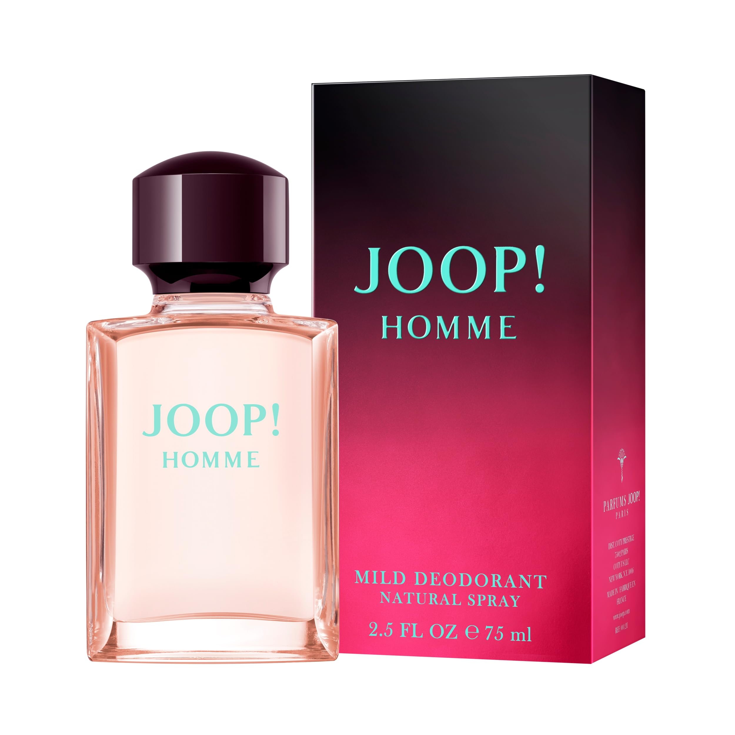 JOOP! Homme Men's Deodorant Spray – With Notes of With Cinnamon, Jasmine, Vanilla & Sandalwood – 2.5 Fl Oz