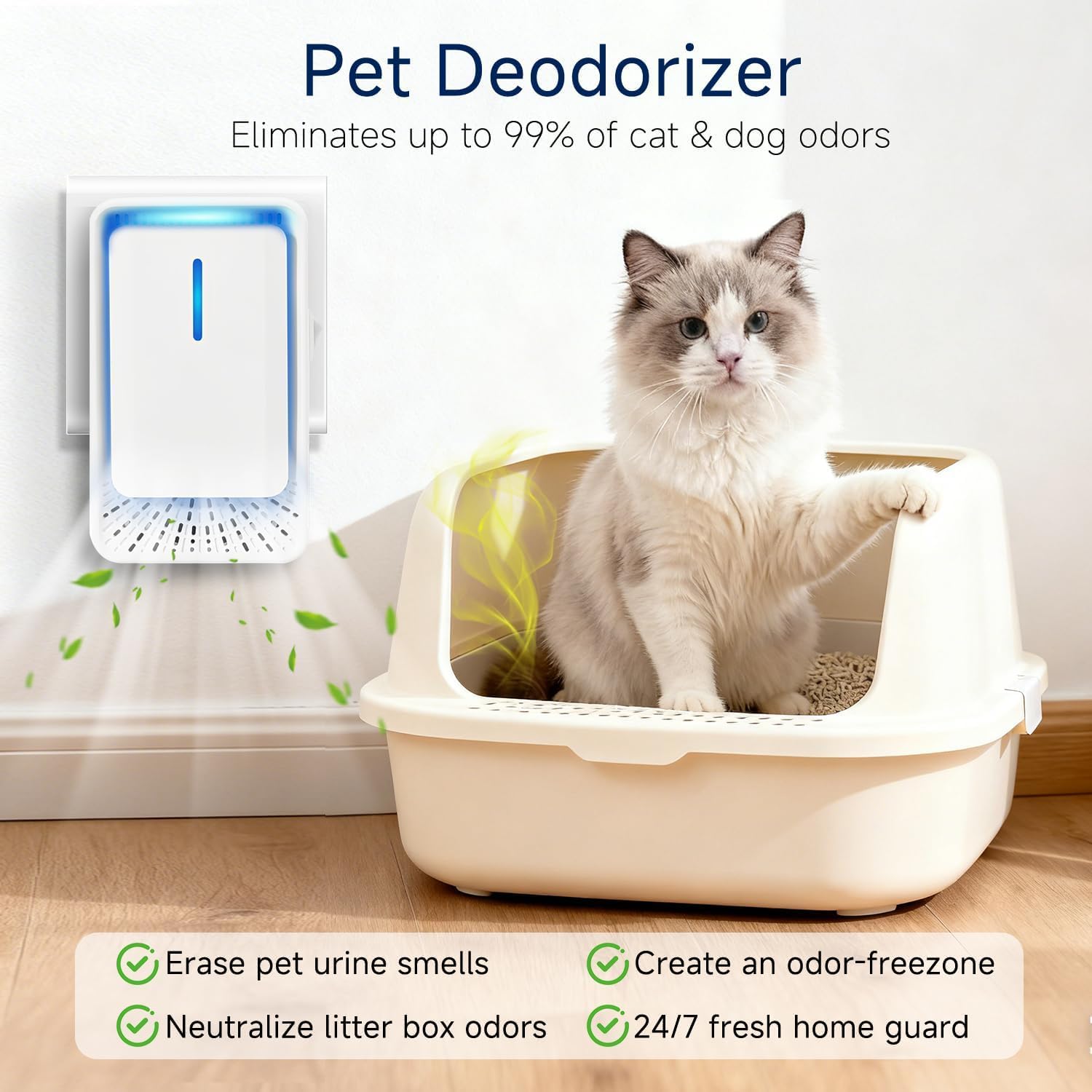 Plug In Air Ionizers - 4Pack Negative Ion Technology Air Purifier, Quiet Mini Air Freshener for Home, Bedroom, Office, Basement - Portable Air Purifiers for Odor, Dust, Pets Smell, Smoke