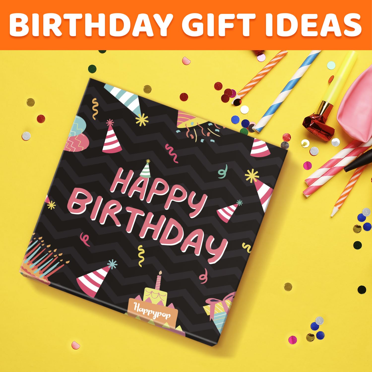 HAPPYPOP 10 Year Old Birthday Gifts Ideas for Girls - Socks for Tween Girls Age 10, Presents for 10 Year Old Kids, Gifts for Ten Year Old Girls, Black