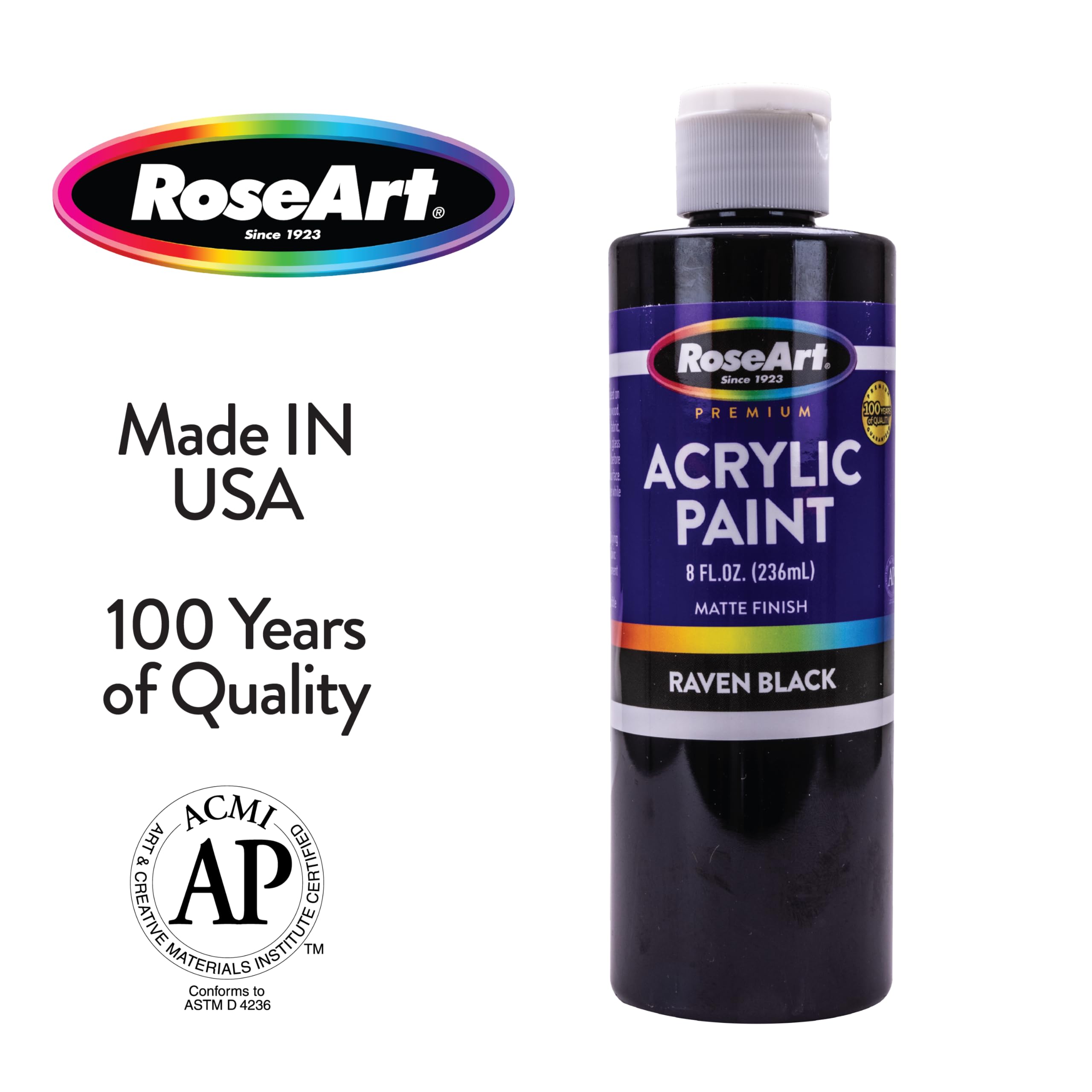 RoseArt 8oz 8 color Acrylic Paint Set