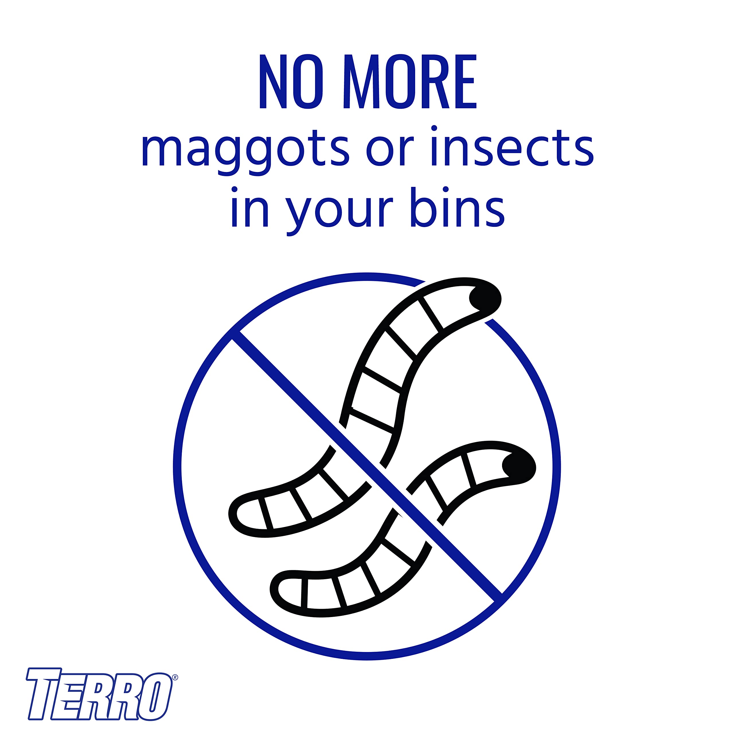 TERRO T800 Garbage Guard Trash Can Insect Killer - Kills Flies, Maggots, Roaches, Beetles, and Other Insects