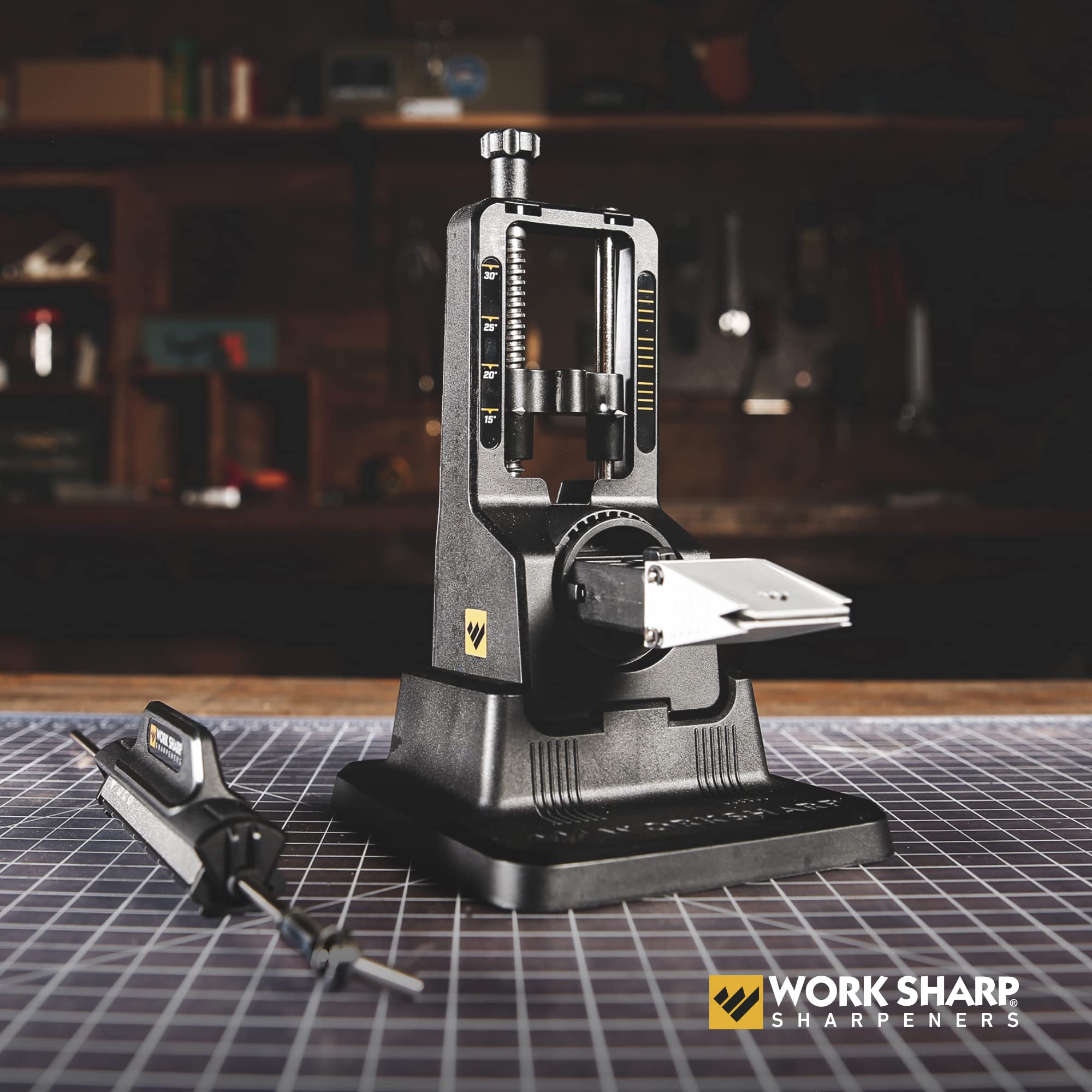 Work Sharp Precision Adjust Knife Sharpener - Knife Sharpening Tool Kit - Sharpens Kitchen & Serrated Knives