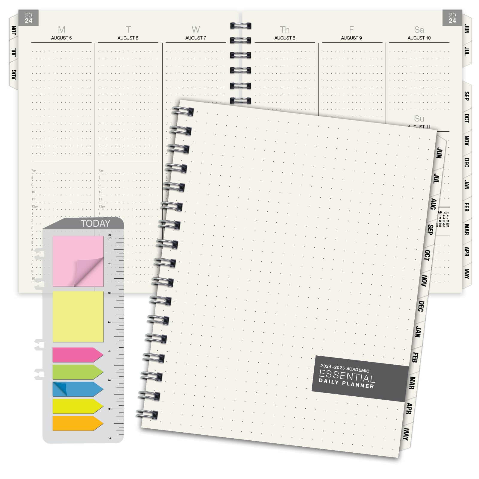 Global Printed Products Essential 8.5"x11" Monthly & Weekly 2024-2025 Planner - (8.5" x 11" - June 2024 Through July 2025)