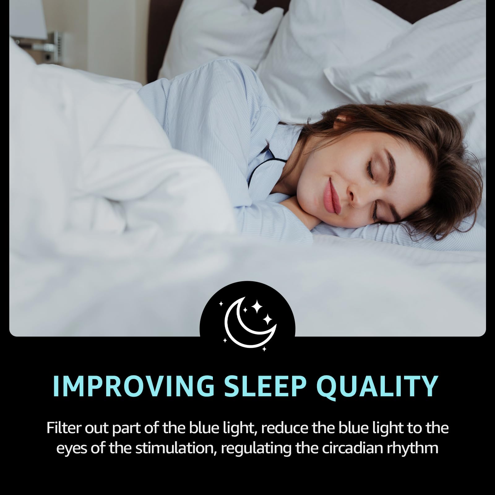 TJUTR Blue Light Blocking Fit Over Glasses for Women Men, Computer Gaming Glasses Anti Eyestrain, Sleep Better TB0311