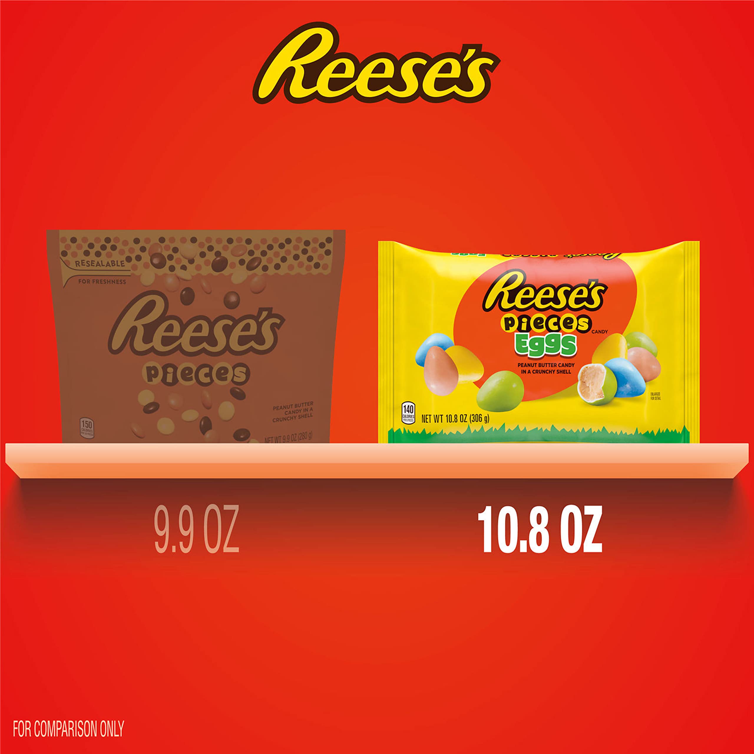 REESE'S PIECES Peanut Butter Eggs, Easter Candy Bag, 10.8 oz