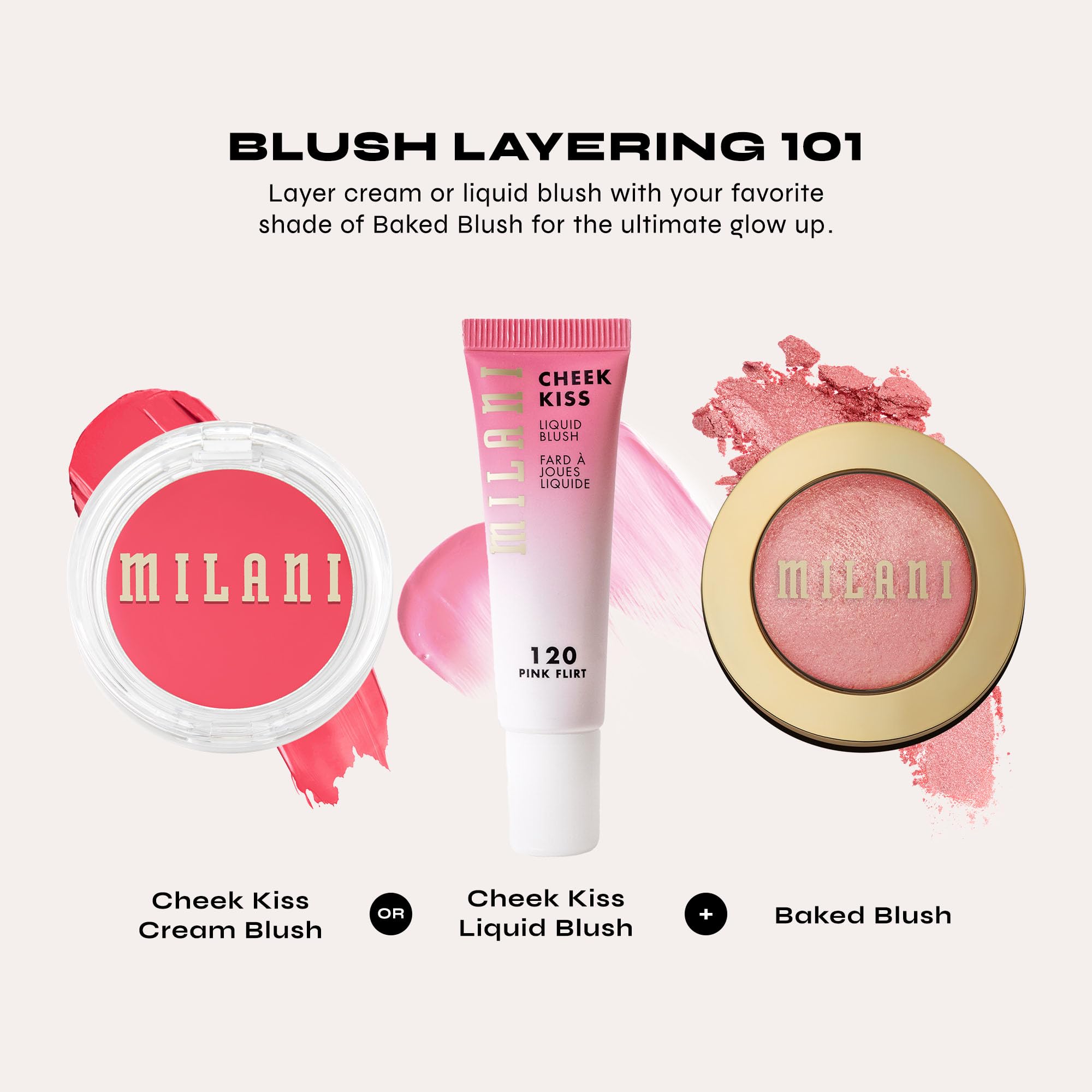 Milani Baked Blush - Luminoso (0.12 Ounce) Cruelty-Free Powder Blush - Shape, Contour & Highlight Face for a Shimmery or Matte Finish