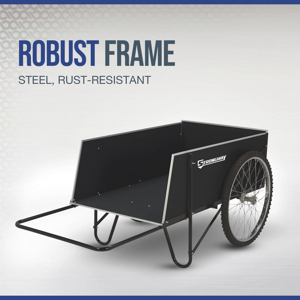 Strongway Garden Cart - 400-lb. Capacity, 14 Cu. Ft. 48in.L x 29in.W