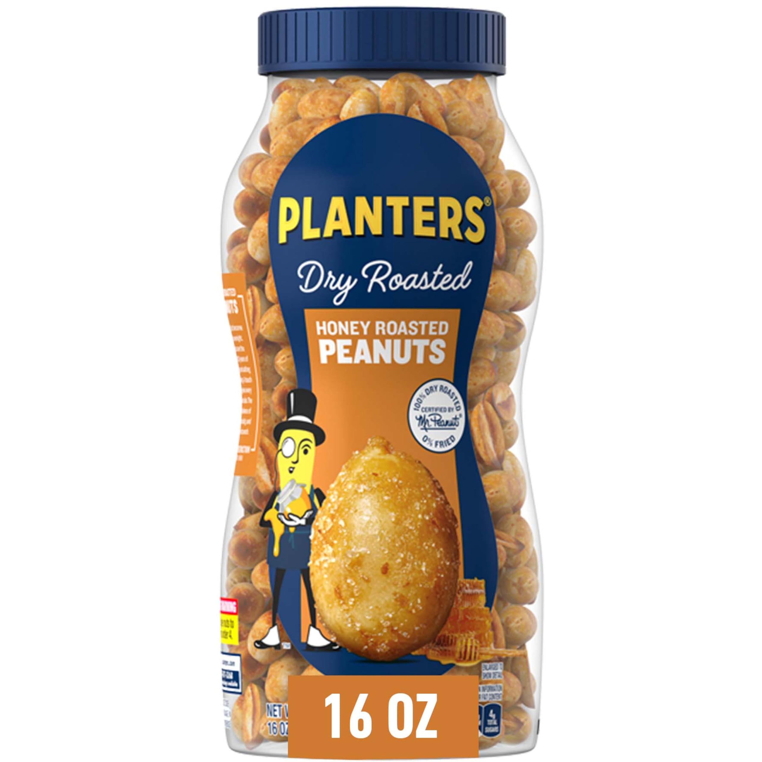 Planters Honey Roasted Peanuts (6 ct Pack, 16 oz Jars)