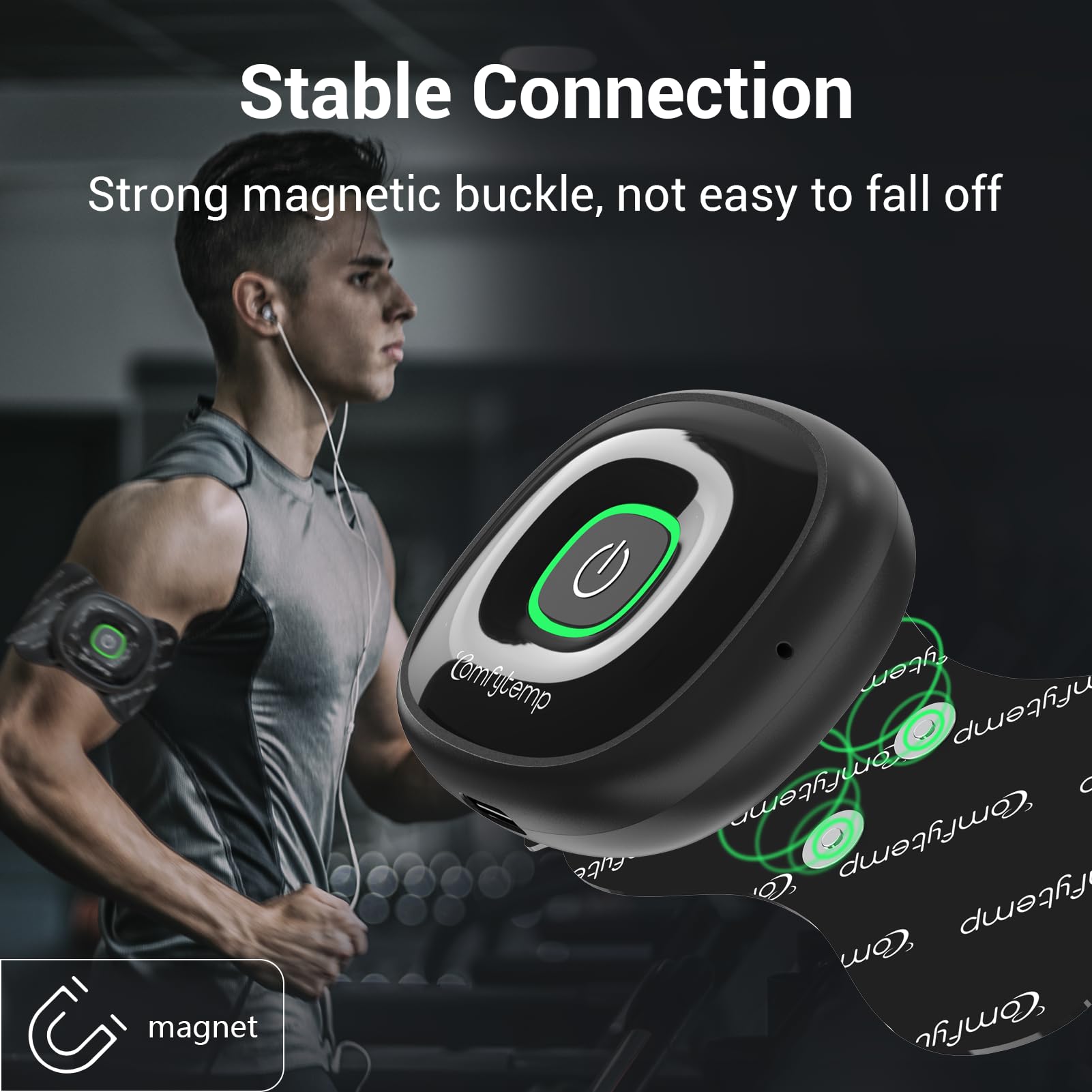 Comfytemp Wireless TENS Unit Muscle Stimulator with APP, FSA HSA Eligible Smart Dual Host TENS Machine for Pain Relief, EMS Device with 32 Modes, Pulse Muscle Massager for Back Shoulder Sciatica K6108