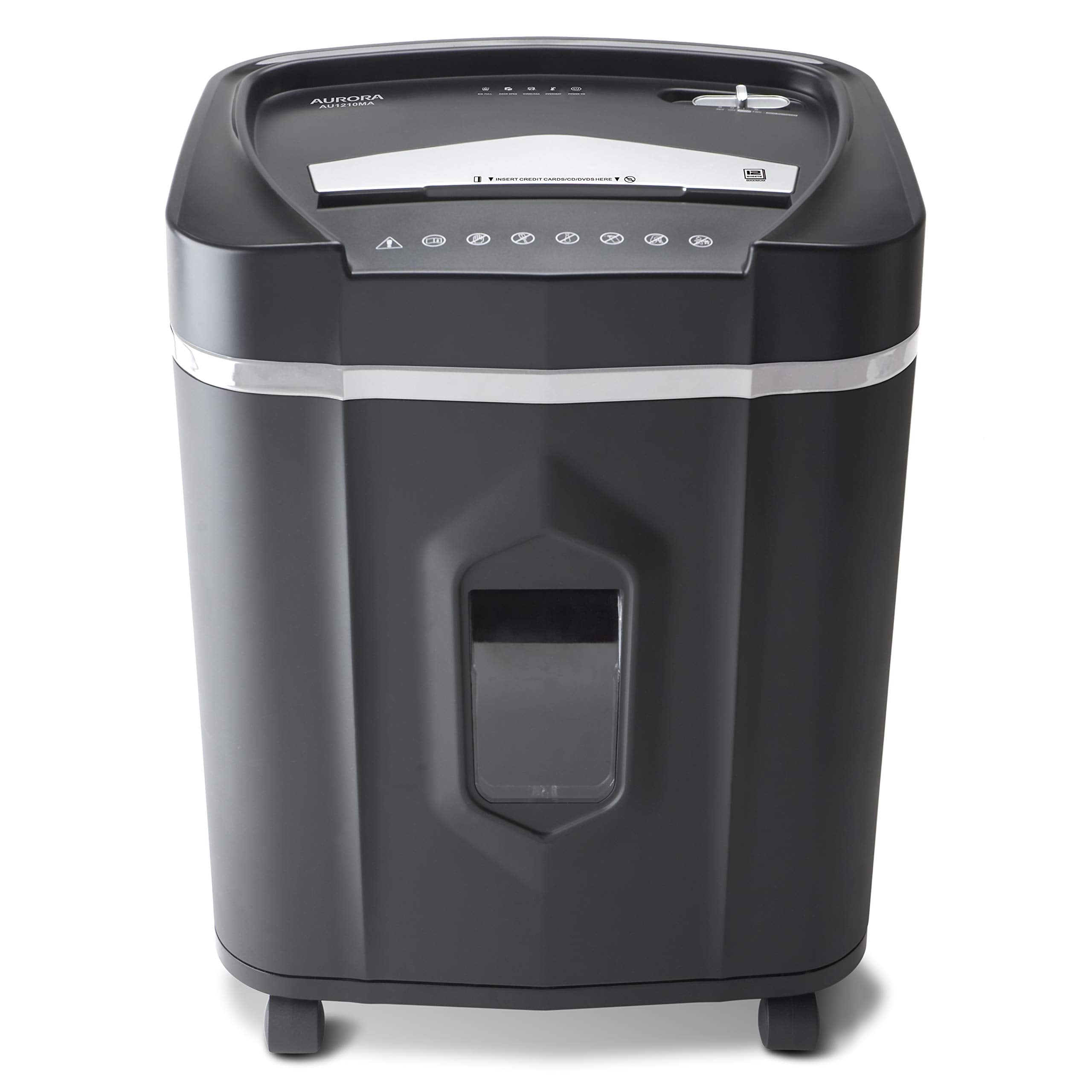 Aurora AU1210MA Professional Grade High Security 12-Sheet Micro-Cut Paper/CD and Credit Card/ 60 Minutes Continuous Run Time Shredder