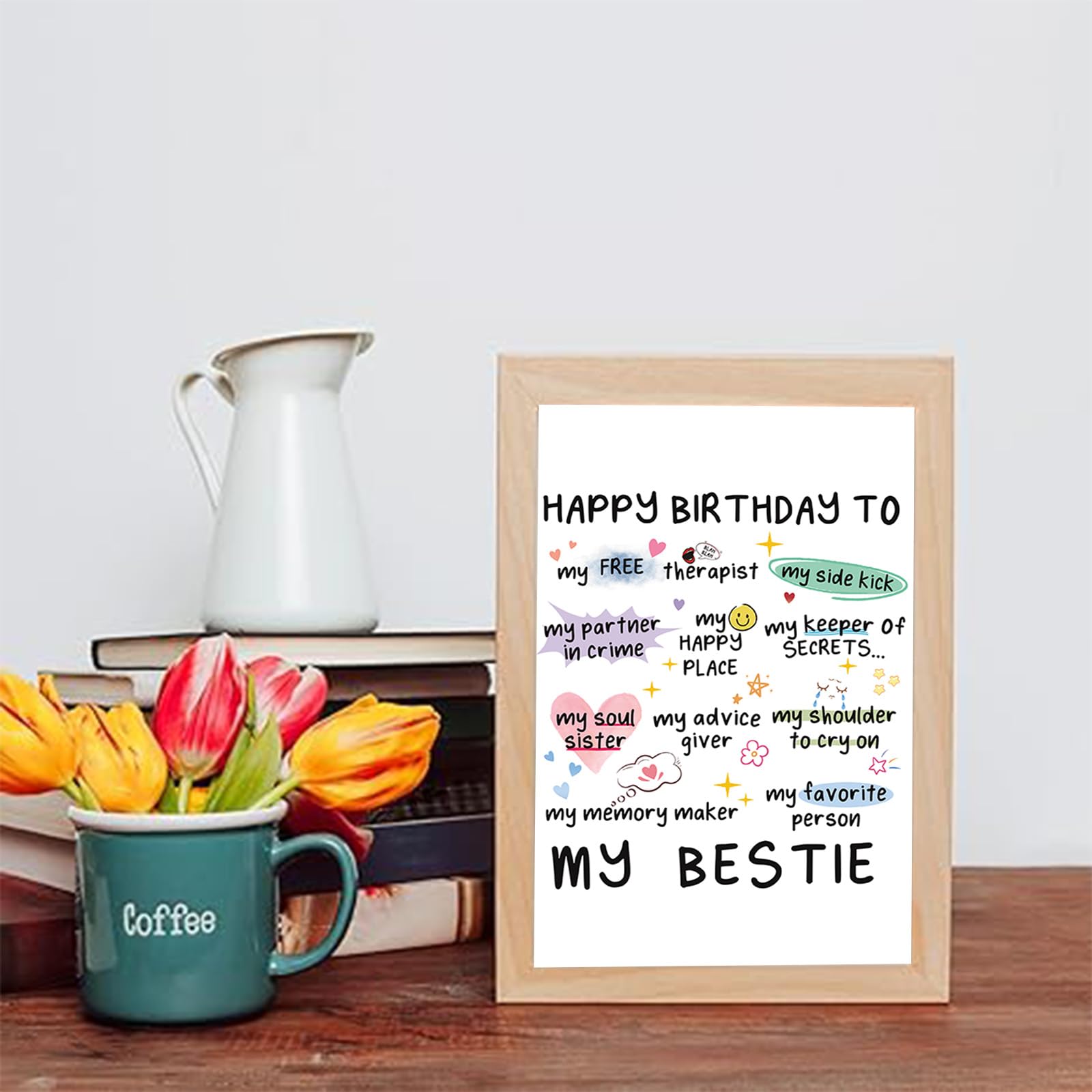 MQMRYeto Funny Birthday Card for Women Sister, Happy Bday Gifts for Bestie, Bestie Birthday Card, Friendship Birthday Card, Best Friend Birthday Card,Happy Greeting Card for Niece