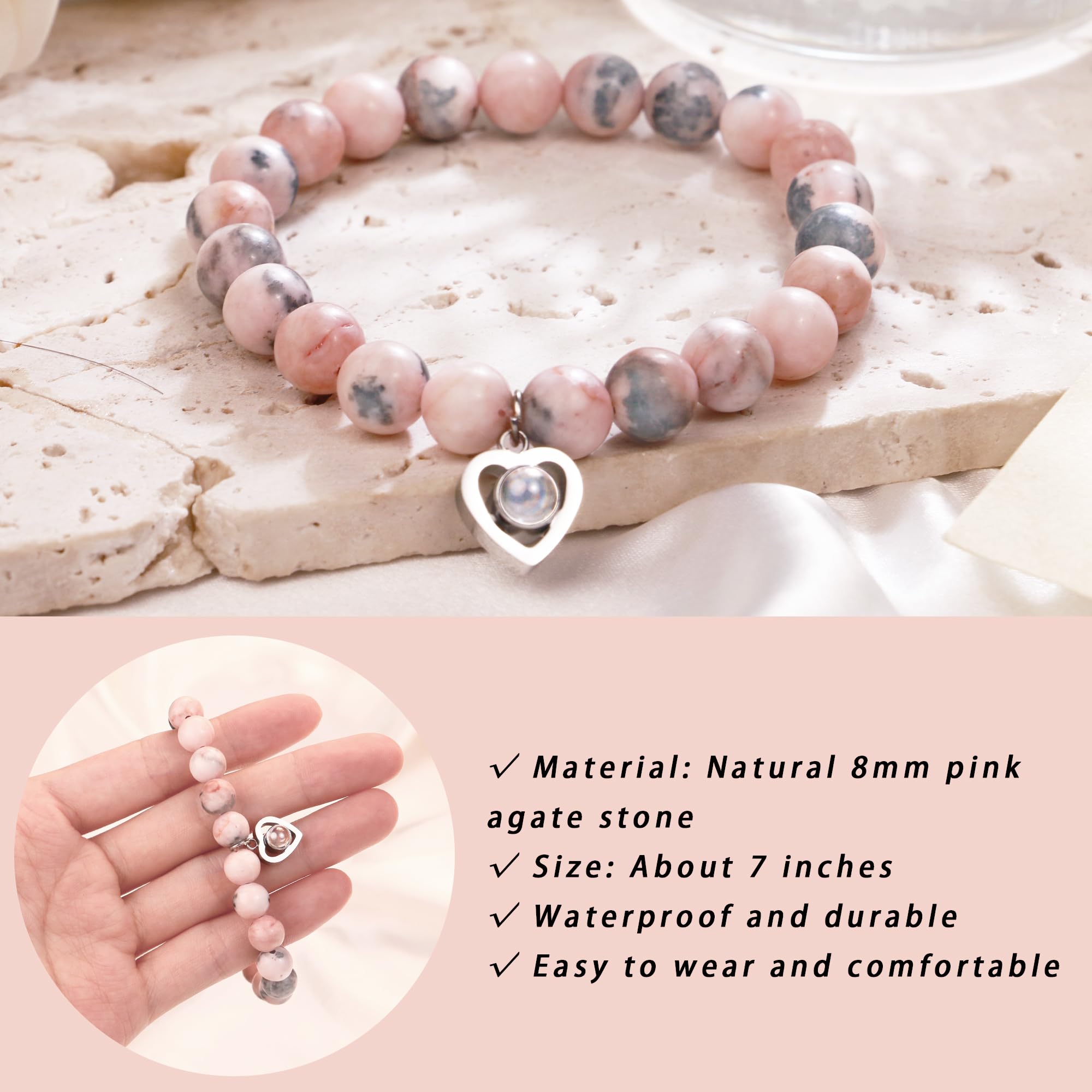 SERENEY Valentines Day Gifts for Girlfriend, Girlfriend Bracelets as I Love You Gifts for Women, Gf Bracelets as Girlfriend Birthday Gifts for Her, Romantic Gifts for Anniversary Engagement Day