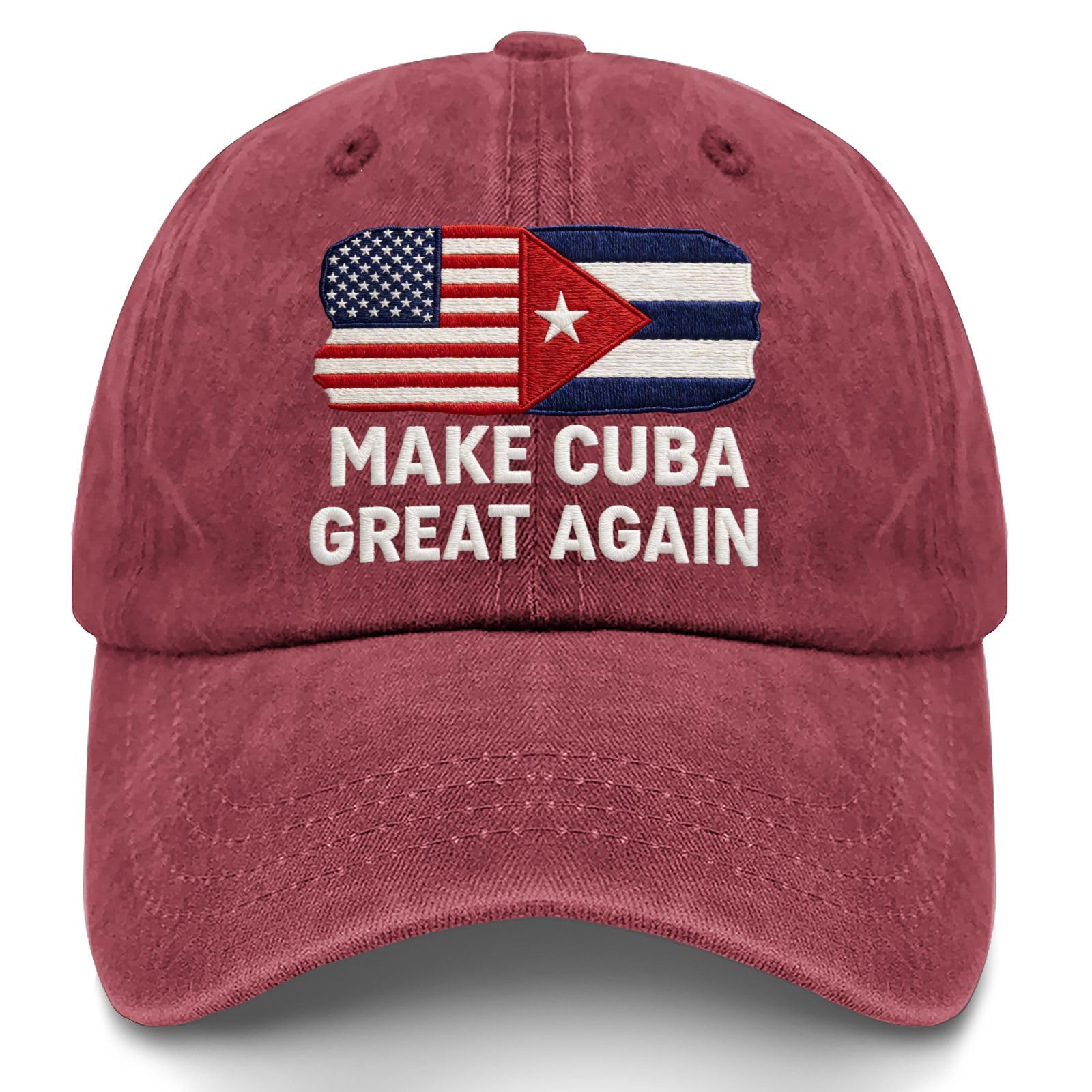 Make CUBAS Great Again Embroidered Golf Hats Camping Cap for Dad