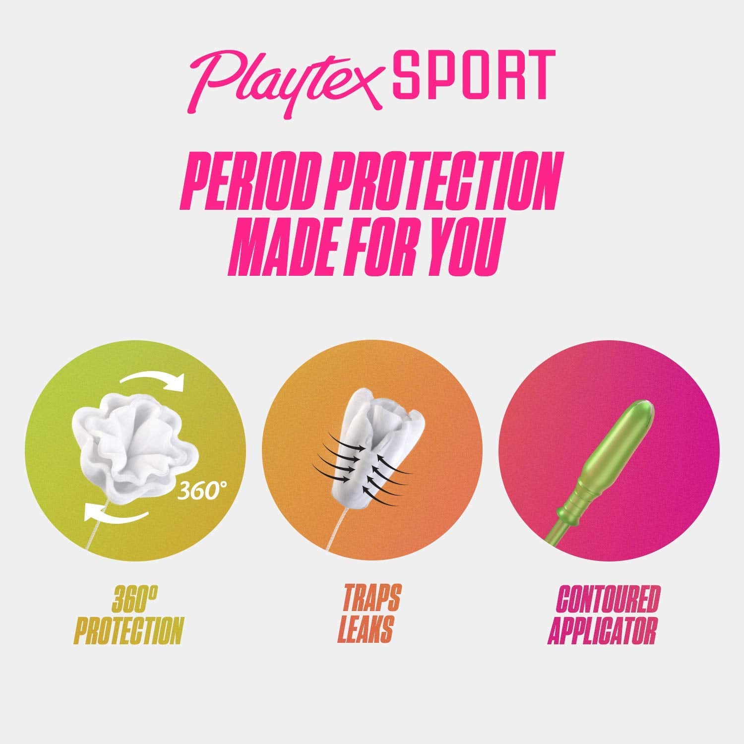 Playtex Sport Tampons, Super Absorbency, Fragrance-Free - 48ct