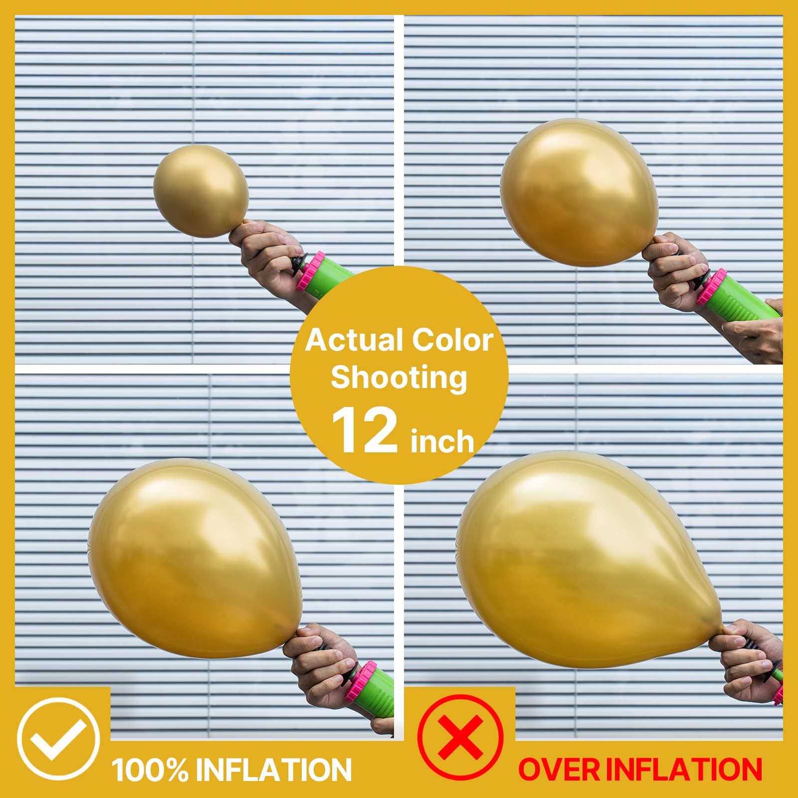 PartyWoo Metallic Gold Balloons 90 pcs Different Sizes Pack of 18 12 10 5 Inch, Chrome Gold Balloon Arch Kit Garland for Birthday Graduation Baby Shower Wedding Party Decorations Gold-G101