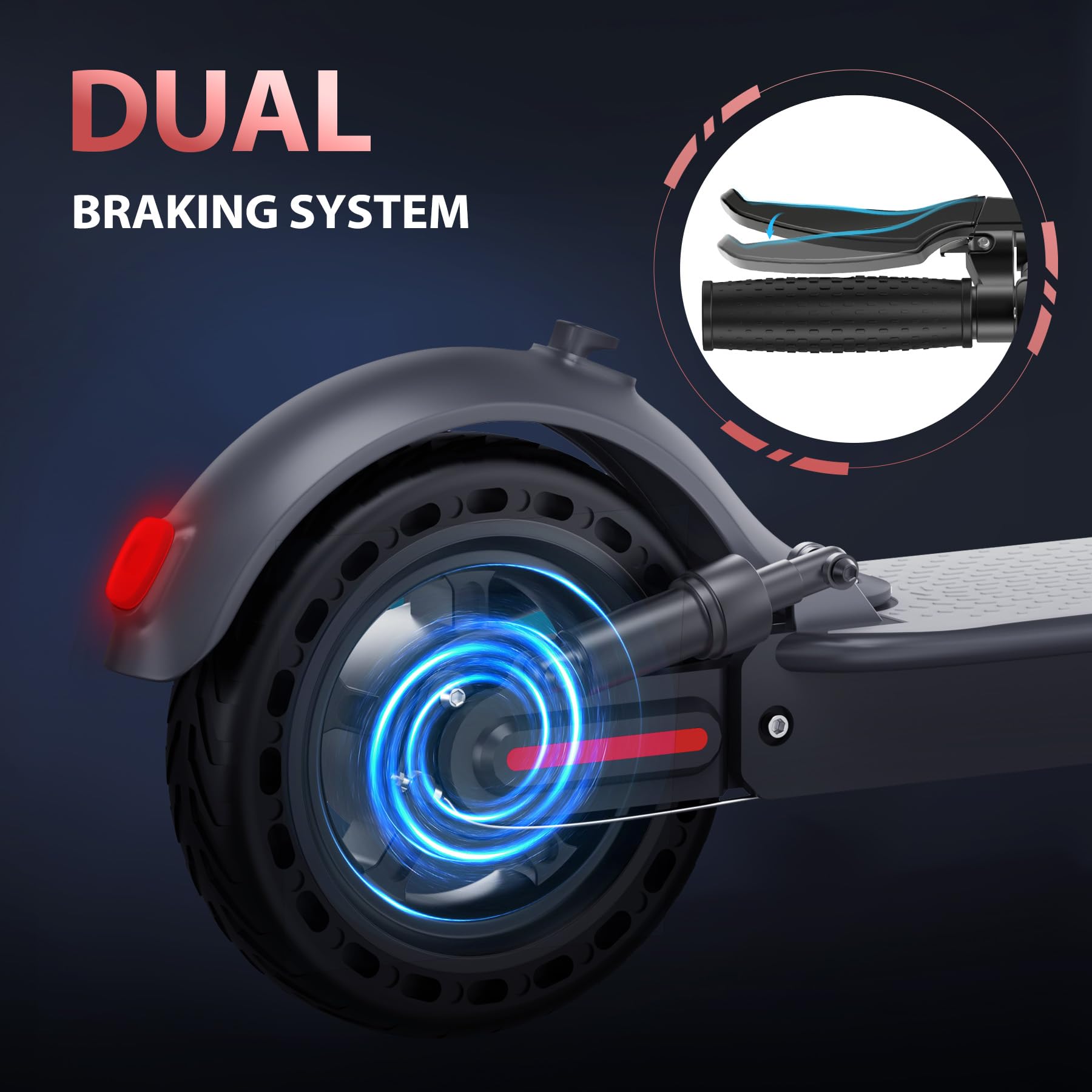 MAXSHOT Electric Scooter for Adults, 8.5/10/14" Tires, 19/22Mph, 350W/500W Motor, 21-28 Miles Range, Folding E-Scooter with Dual Suspension,APP Control