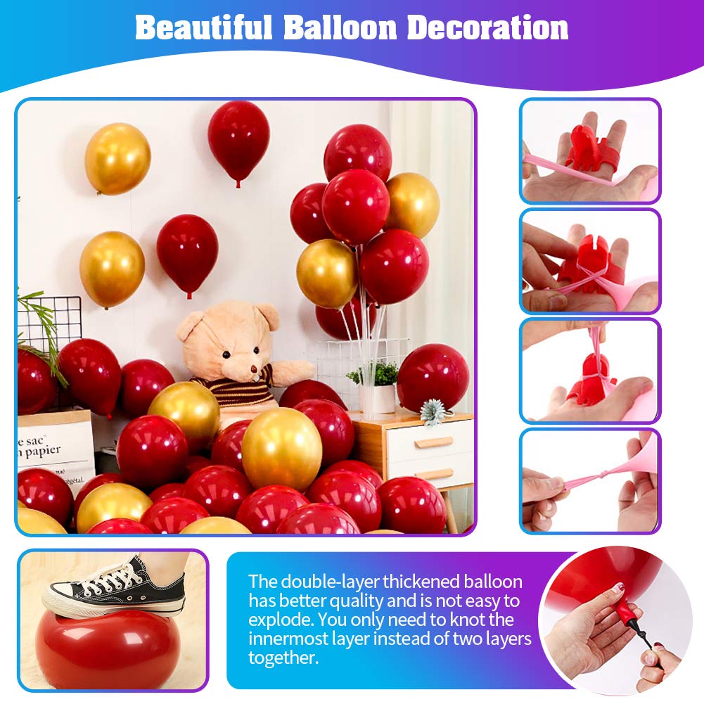 50PCS Love Balloons and Heart Balloons Kit&2000 PCS Silk Rose Petals 42Inch I Love You Balloon Gold Balloons Romantic Decoration Kit Double-Layer Easy to Use for Valentine Day Party Decorations
