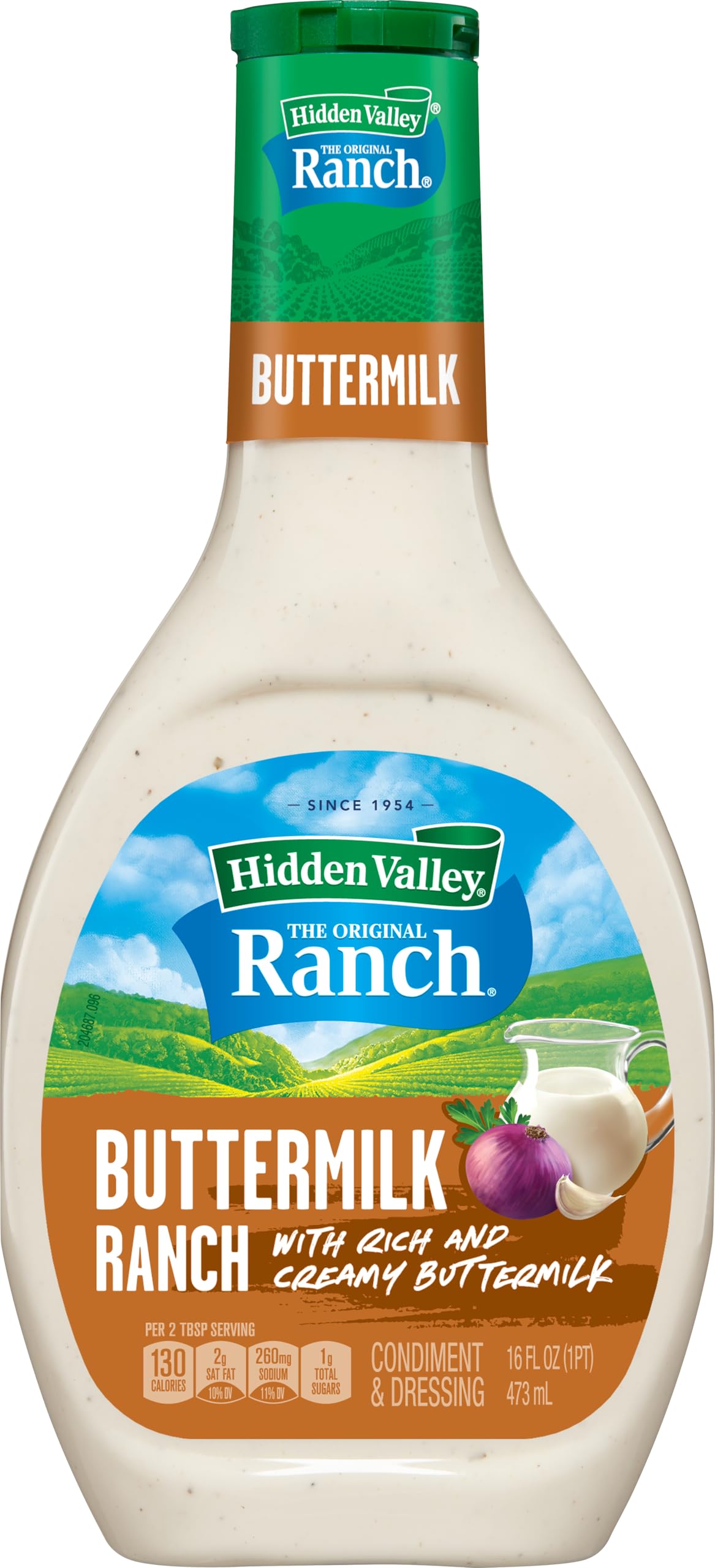 Hidden Valley Buttermilk Ranch Topping and Dressing, 16 Fluid Ounce Bottle (Package May Vary)