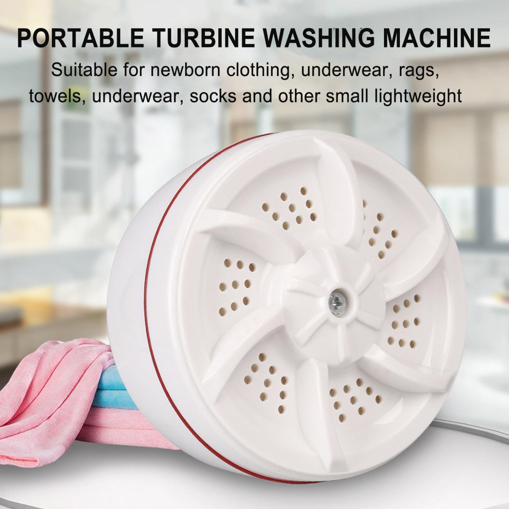 Portable Washing Machine for Socks and Underwear, 2024 New Mini Washing MachineTurbo with USB, Mini Washing Machine, Suitable for Home Business, Travel, College Room, RV, Apartmen