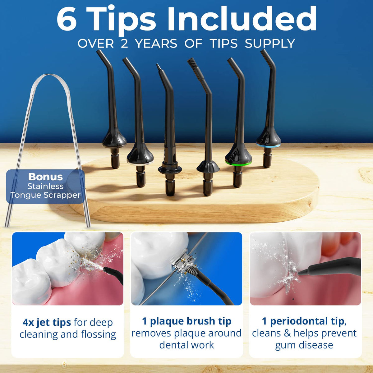 Water flosser for Teeth Cleaning and flossing Oral irrigator, Black