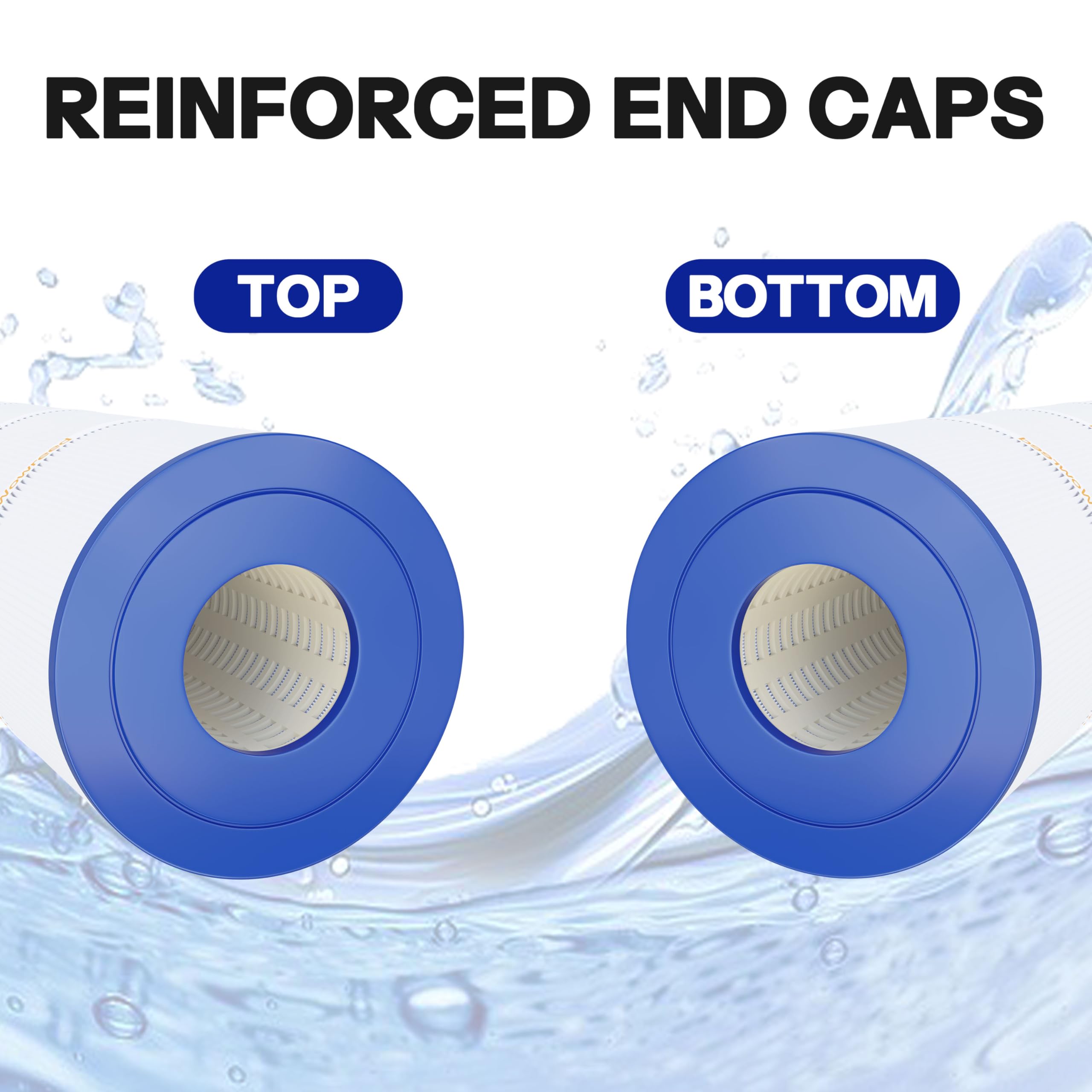 Wowreed Pool Filter Compatible with CCP420, Clean and Clear Plus 420, C-7471, FC-6470, R173576,178584, 4 Pack