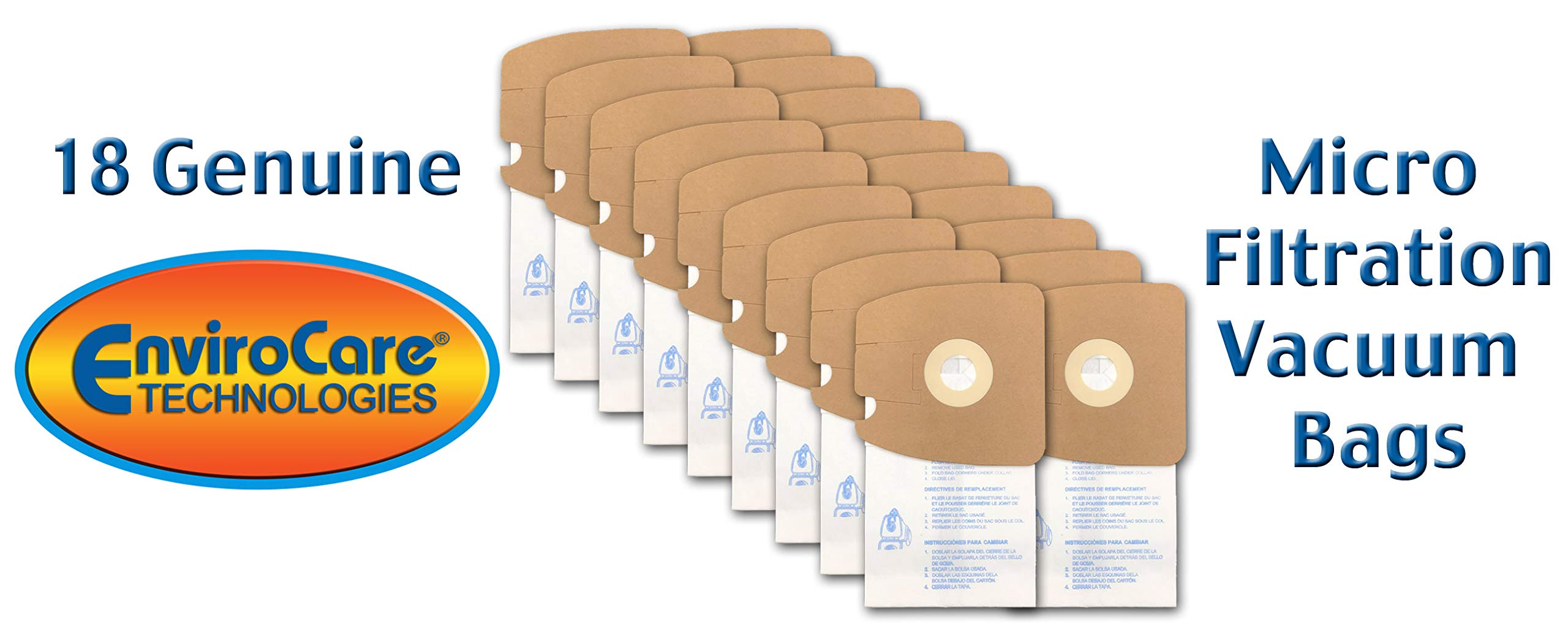 EnviroCare Replacement Vacuum Bags for Eureka Style MM Eureka Mighty Mite 3670 and 3680 Series Canisters 18 Bags