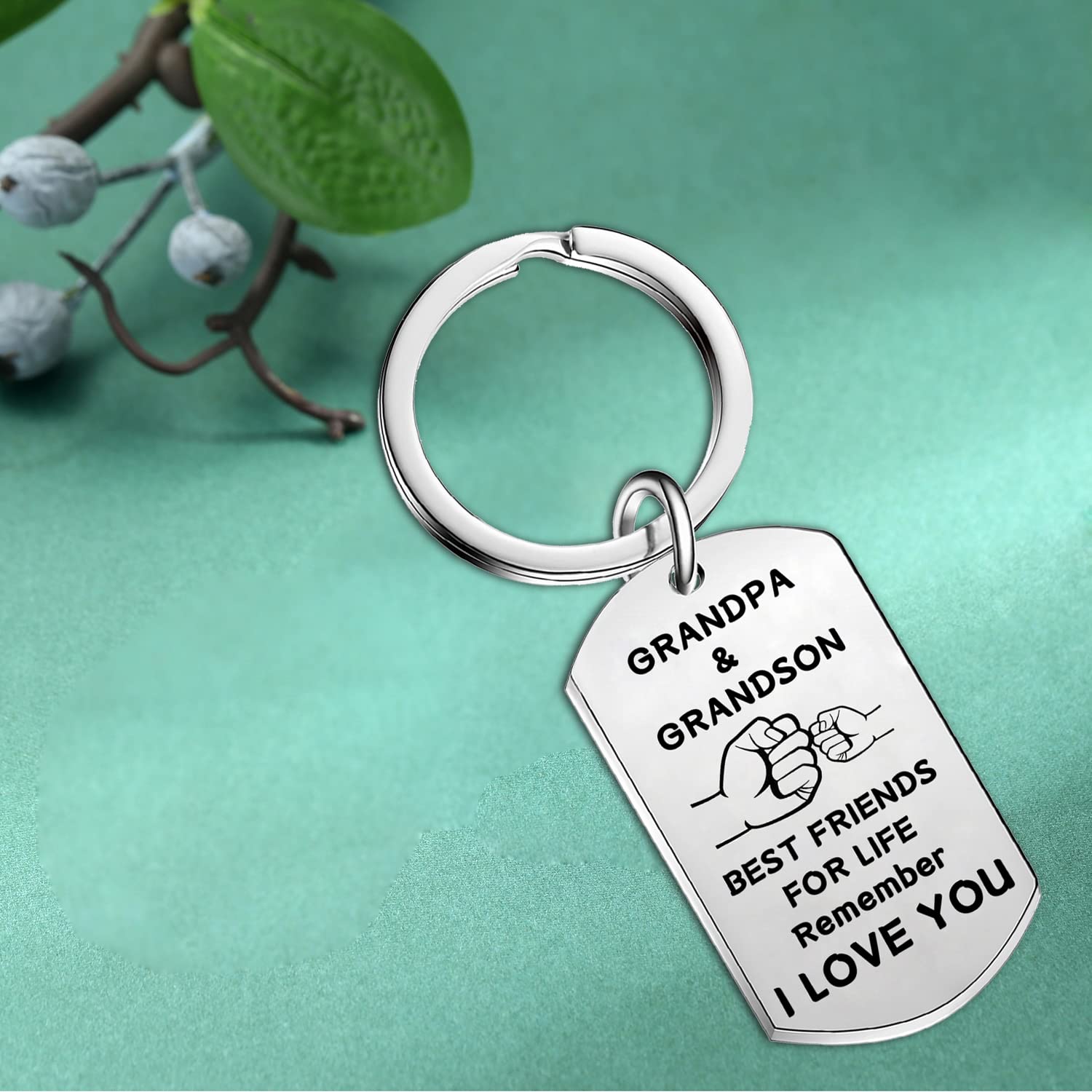 Grandpa keychain Fathers Day Birthday Gifts For Grandpa Grandfather From Granddaughter Grandson Grandpa Gifts (Grandpa Grandson)