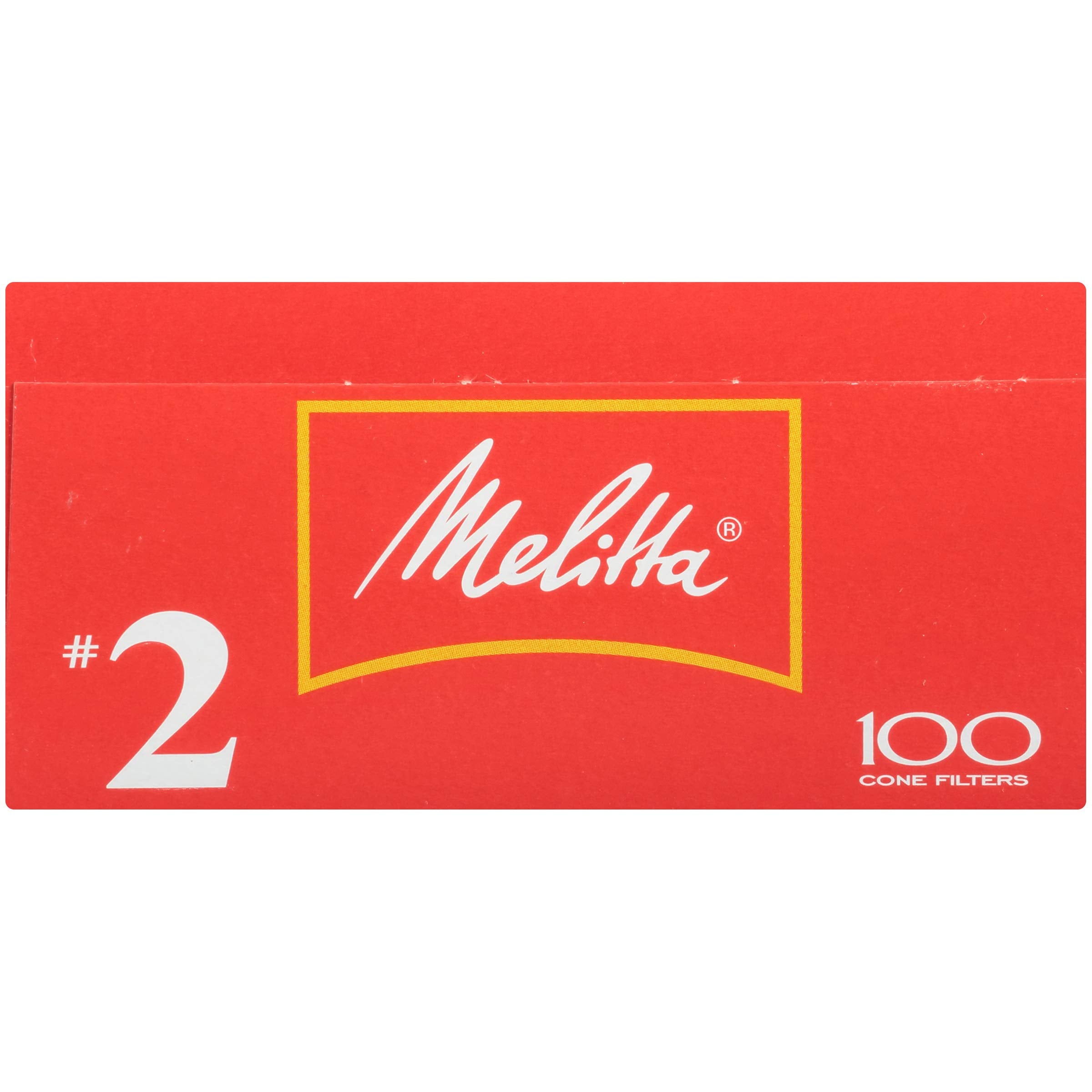 Melitta #2 Cone Coffee Filters, White, 100 Count