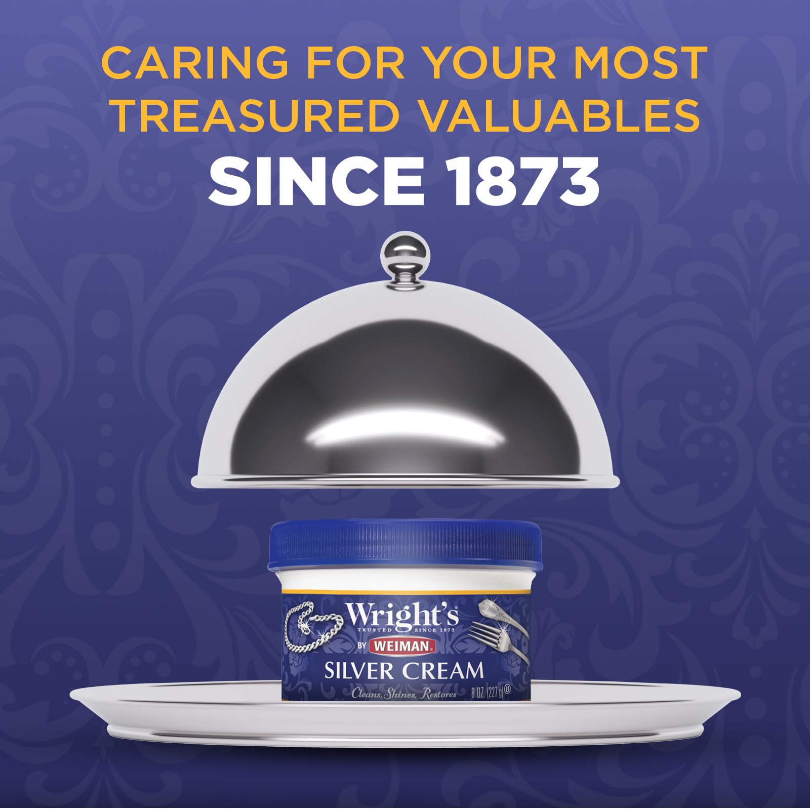 Wright's Silver and Copper Cleaner and Polish - 8 Ounce Each - Premium Metal Polish Silver Copper Brass Chrome and More