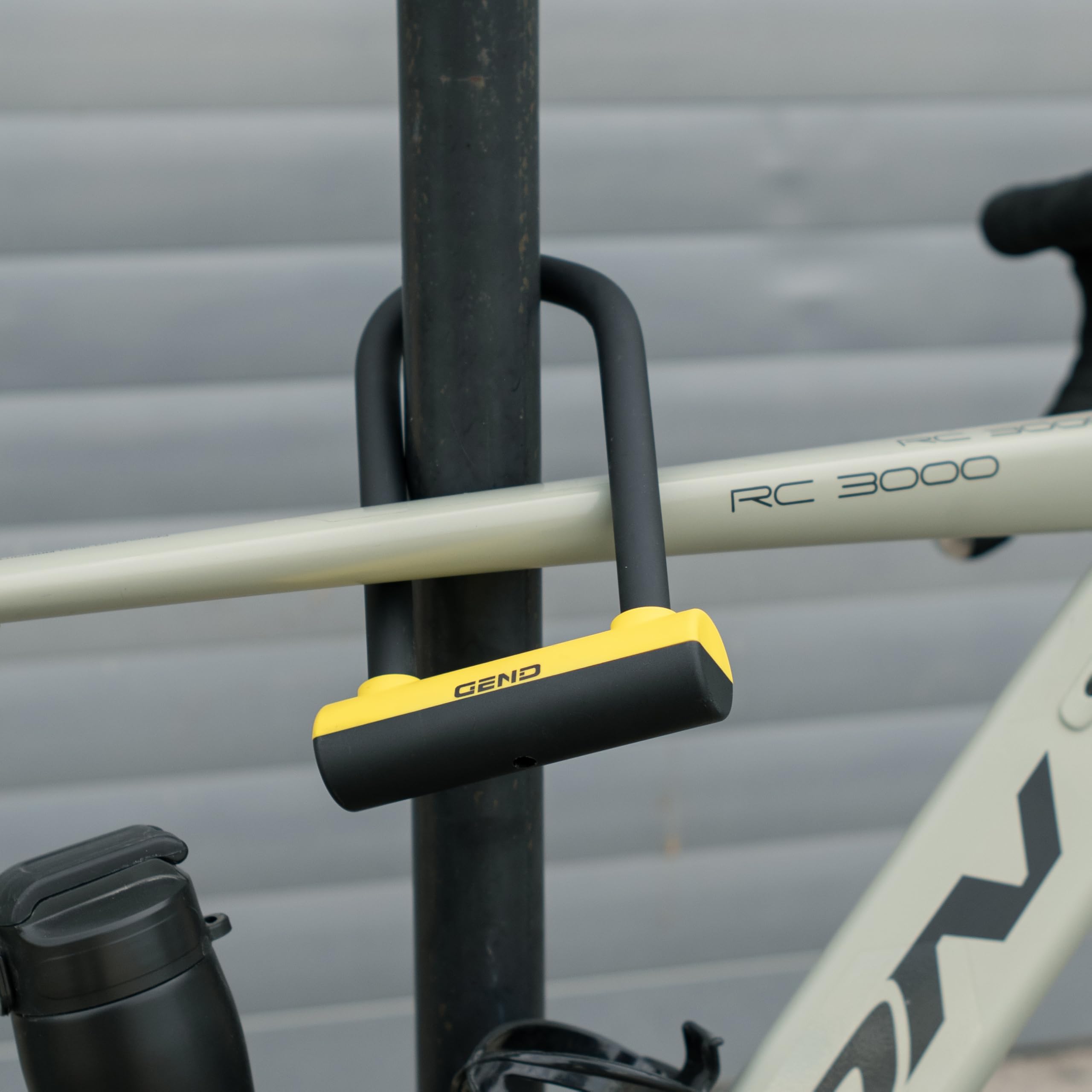 GEND Bike Lock, Heavy Duty Anti Theft High Security Level Bike U Lock with 3ft Chain - 16.20mm Bold Shackle Bike U Lock with Lighted Keys & Mounting Bracket for Road, Mountain, Ebike & Motorcycle