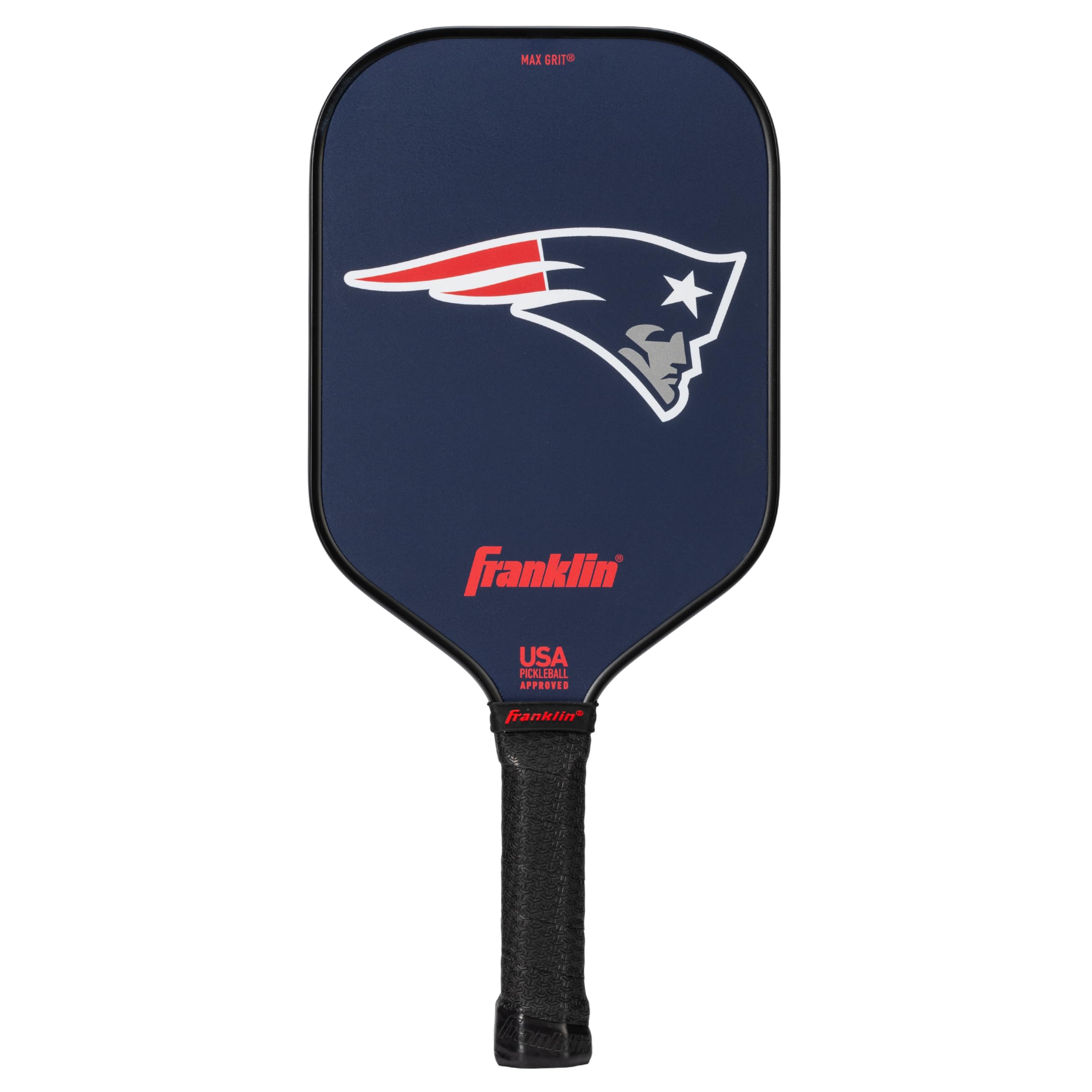 Franklin Sports NFL New England Patriots Pickleball Paddle - Pickleball X - Polypropylene Core, Team Logo - NFL Official Licensed Product