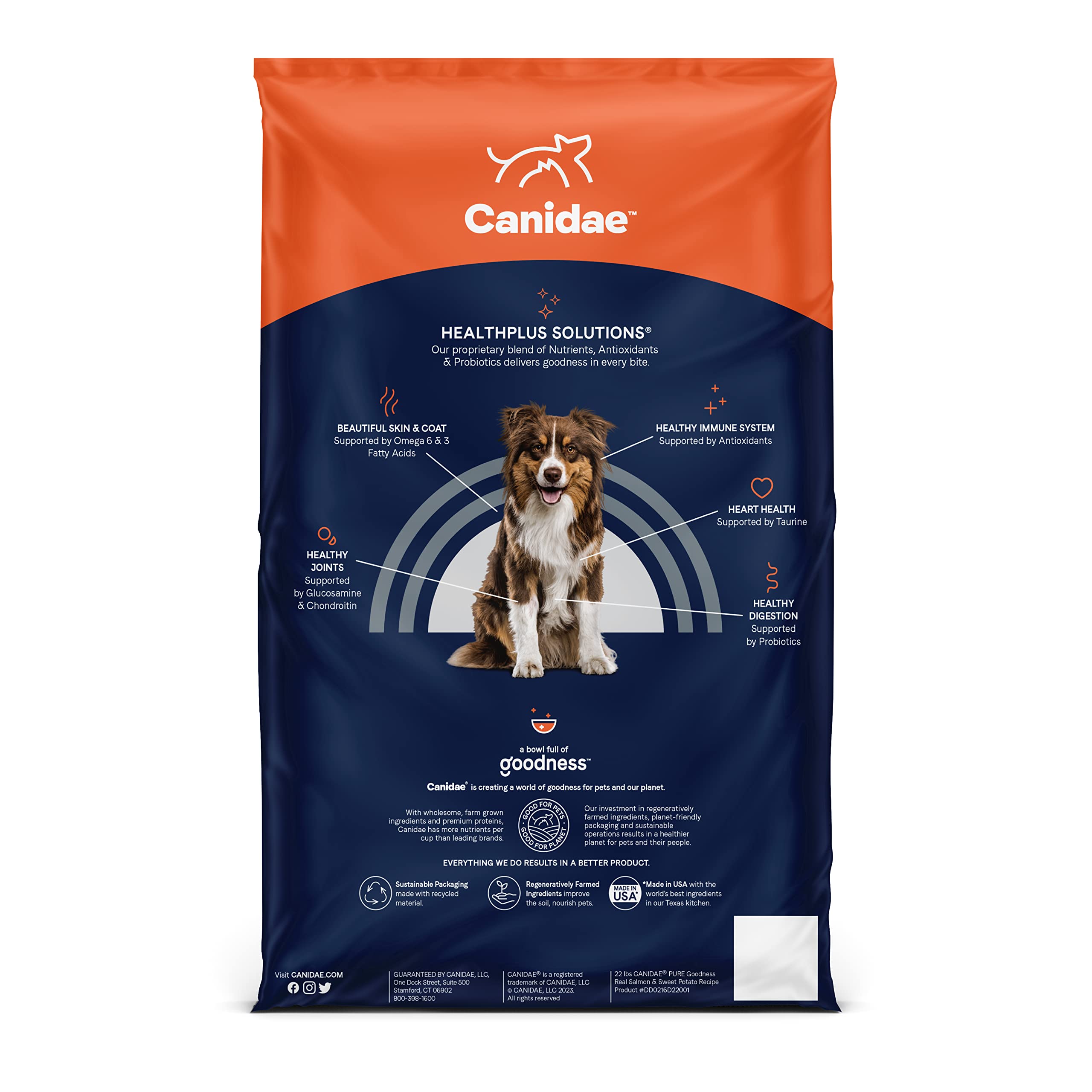 Canidae Pure Real Salmon & Sweet Potato Recipe Adult Dry Dog 12 LB