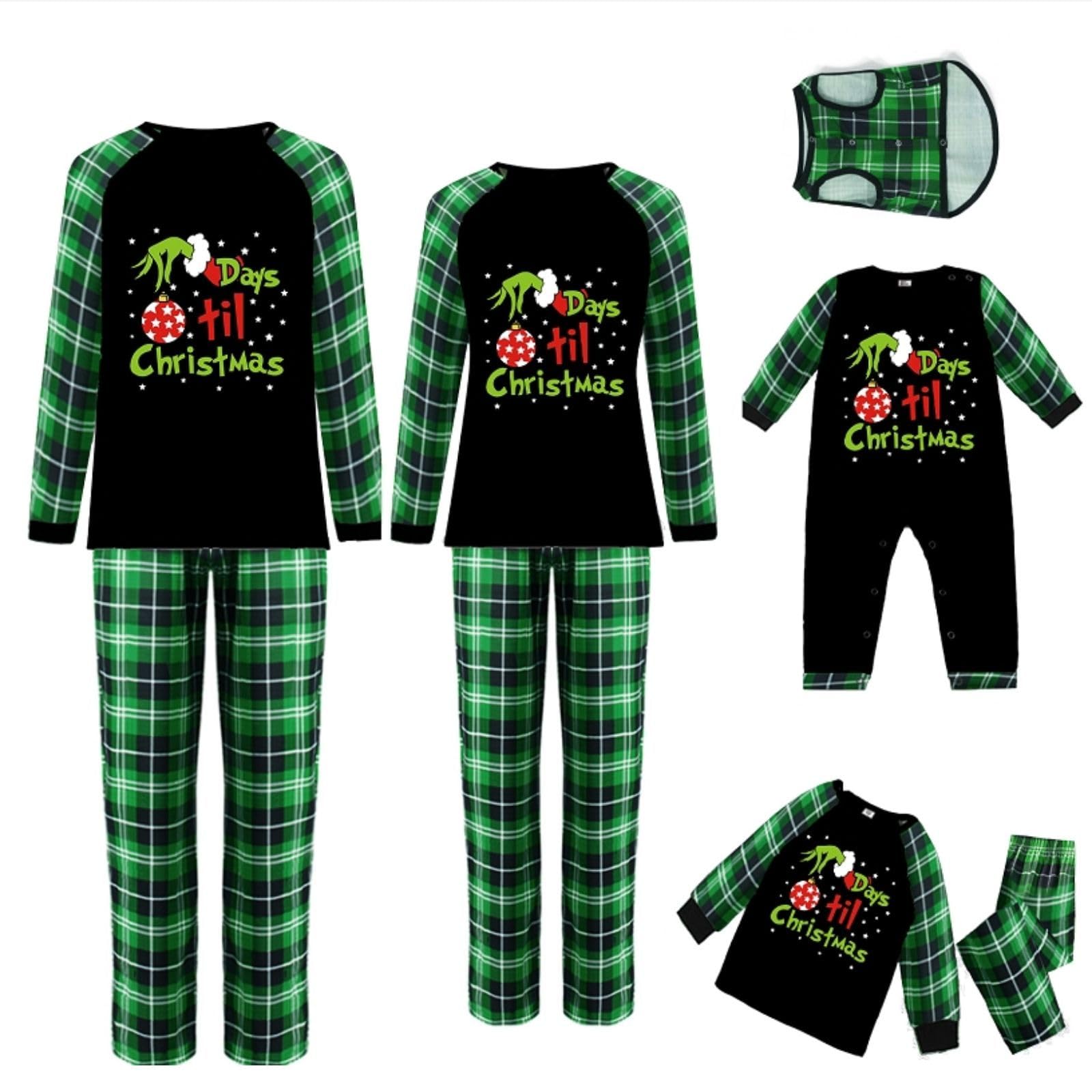 VS&LLWQ Family Christmas Pjs Matching Sets Christmas Pajamas for Family Christmas Elf Pjs Holiday Xmas Jammies Set(#104-Pet, Small)