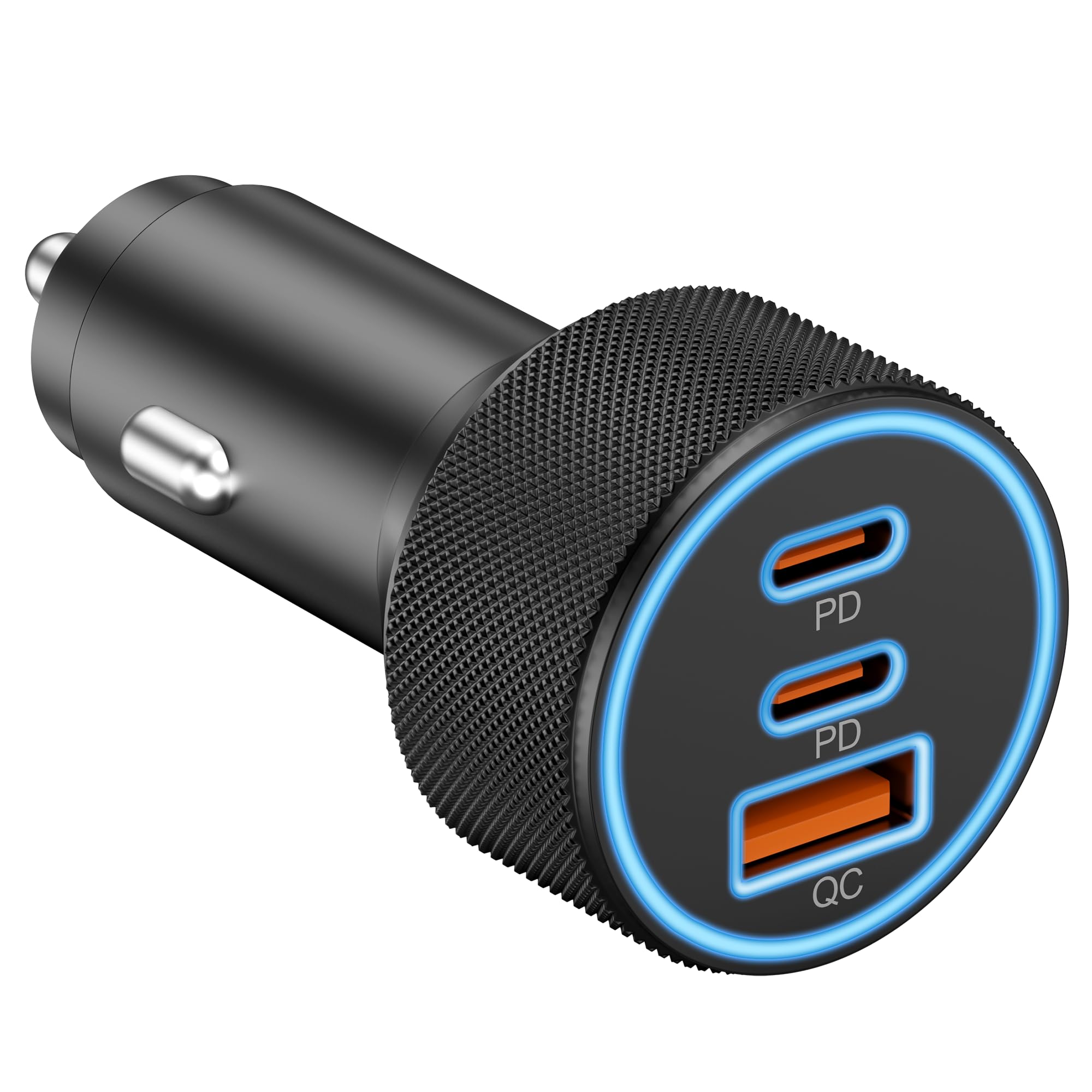 USB C Car Charger, 3-Port 67W Dual USB-C & USB-A Car Power Adapter PD/QC Fast Charging Cigarette Lighter for iPhone 16/15/14/13/12/11/Pro Max, iPad, Samsung Galaxy S24/S23/S22/S21, Pixel, Android