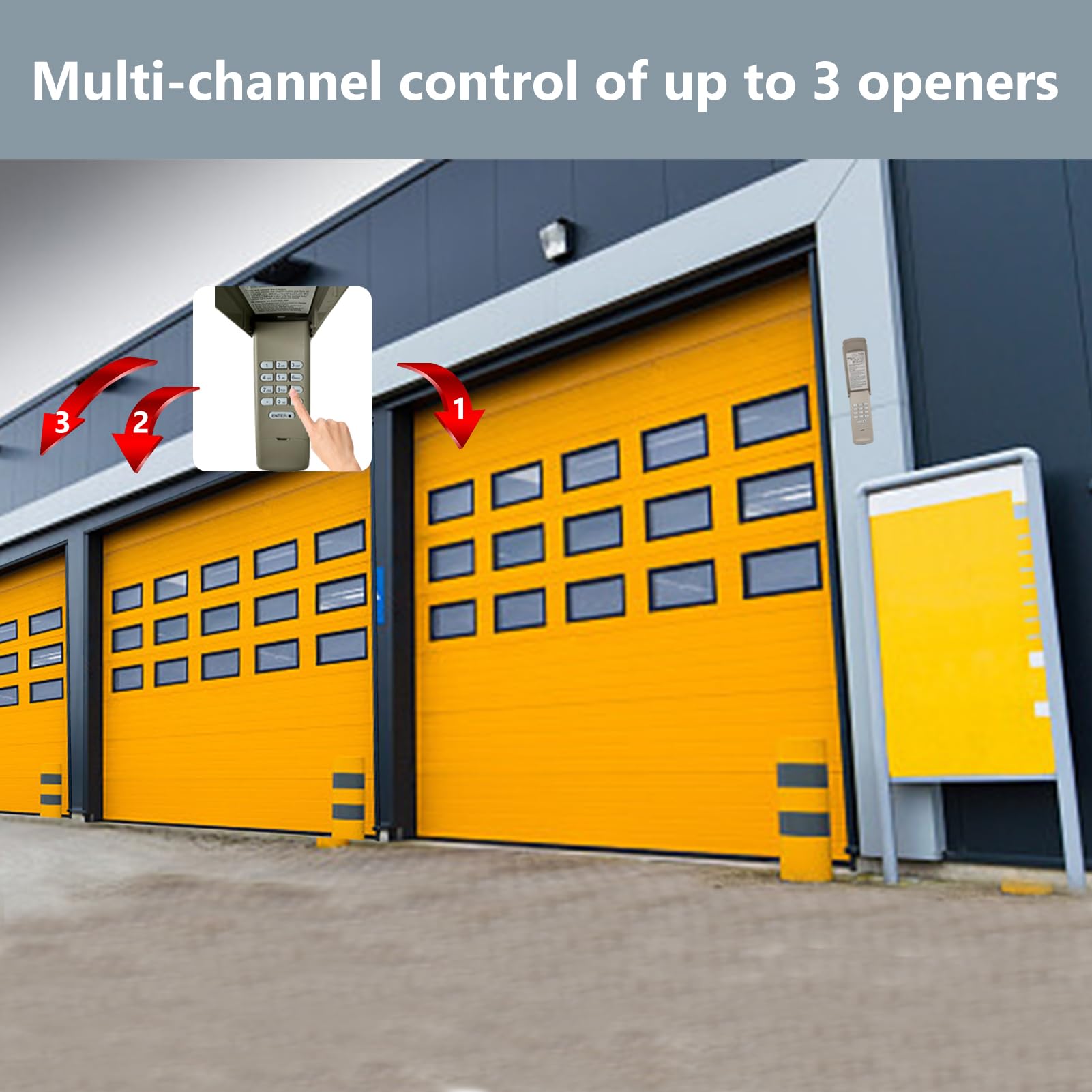 Universal Garage Door Opener Keypad for Liftmaster Chamberlain Craftsman Wayne Dalton Openers Produced since 1993, Wireless Keypad Keyless Entry, Replaces 877/878MAX 377/977/877/66LM,Safe Security+2.0