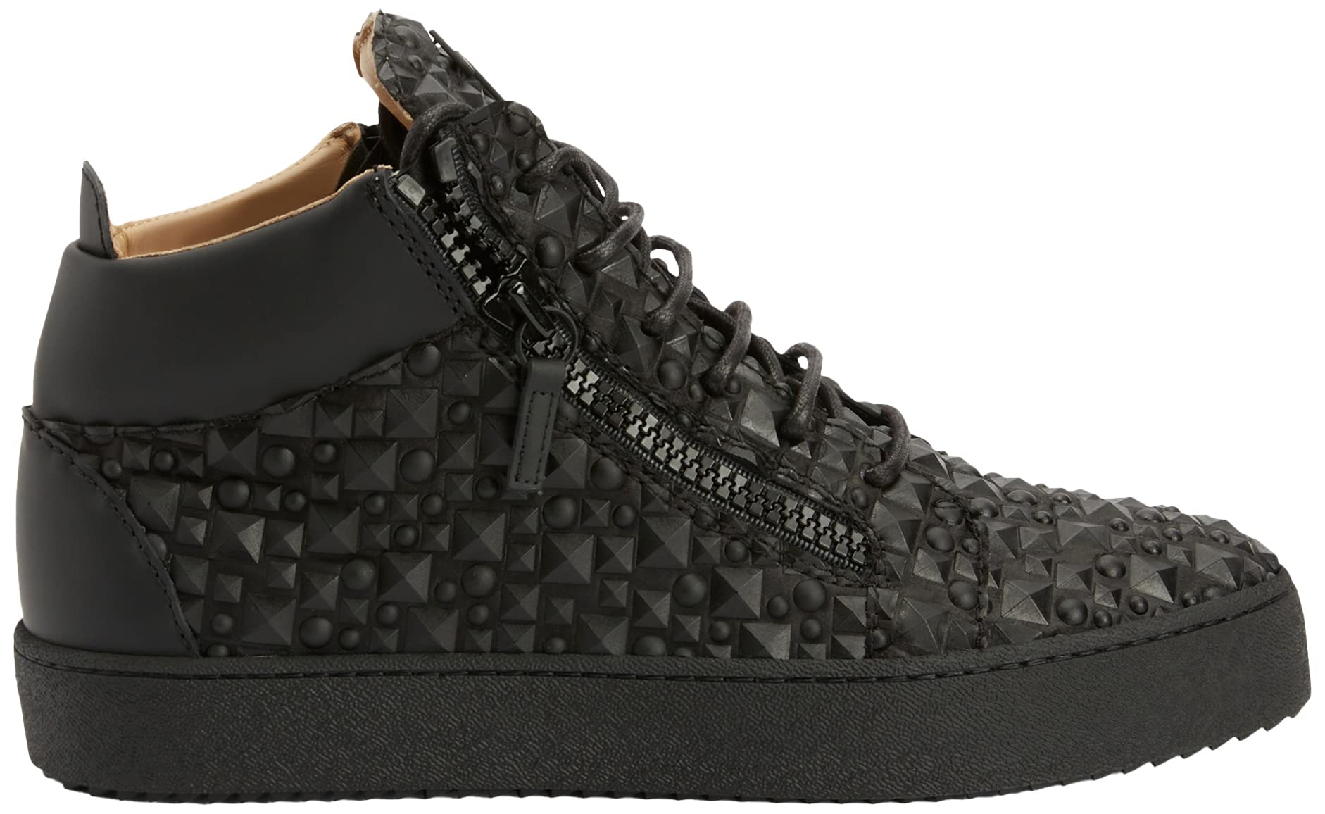 Giuseppe Zanotti, Kriss Mid Top Sneakers, 9, Black