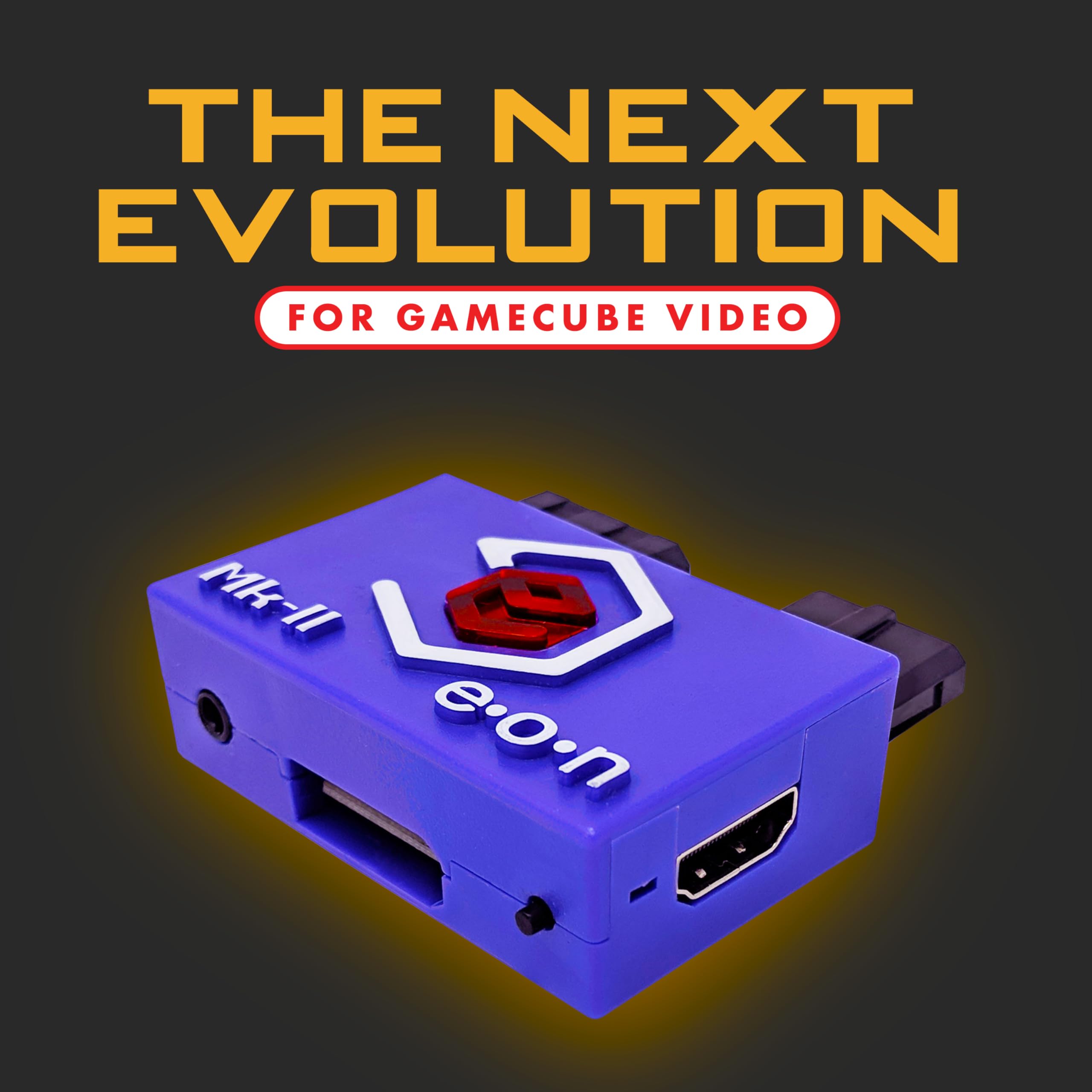 GCHD Mk-II | Gamecube HD Adapter for Nintendo Gamecube – HDMI Converter, Digital Audio, Plug & Play, Zero Lag, Video Enhancer (Indigo)