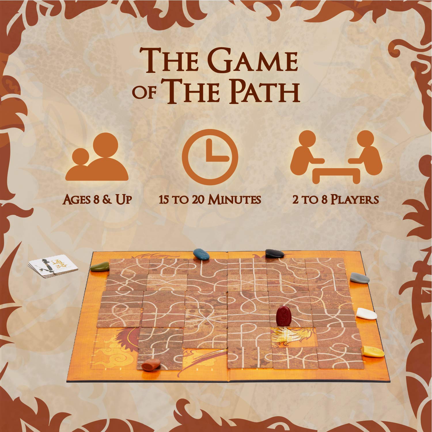 Calliope Tsuro - The Game of The Path - A Family Strategy Board Game For Adults and Kids 2-8 Players Ages 8 & Up