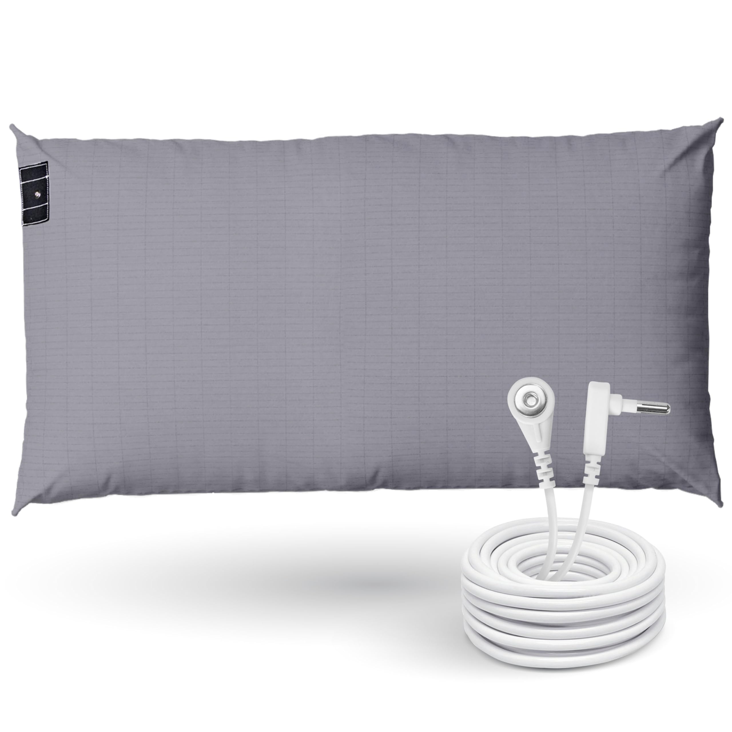 GroundLuxe Organic Grounding Pillowcase in Gray - King Size