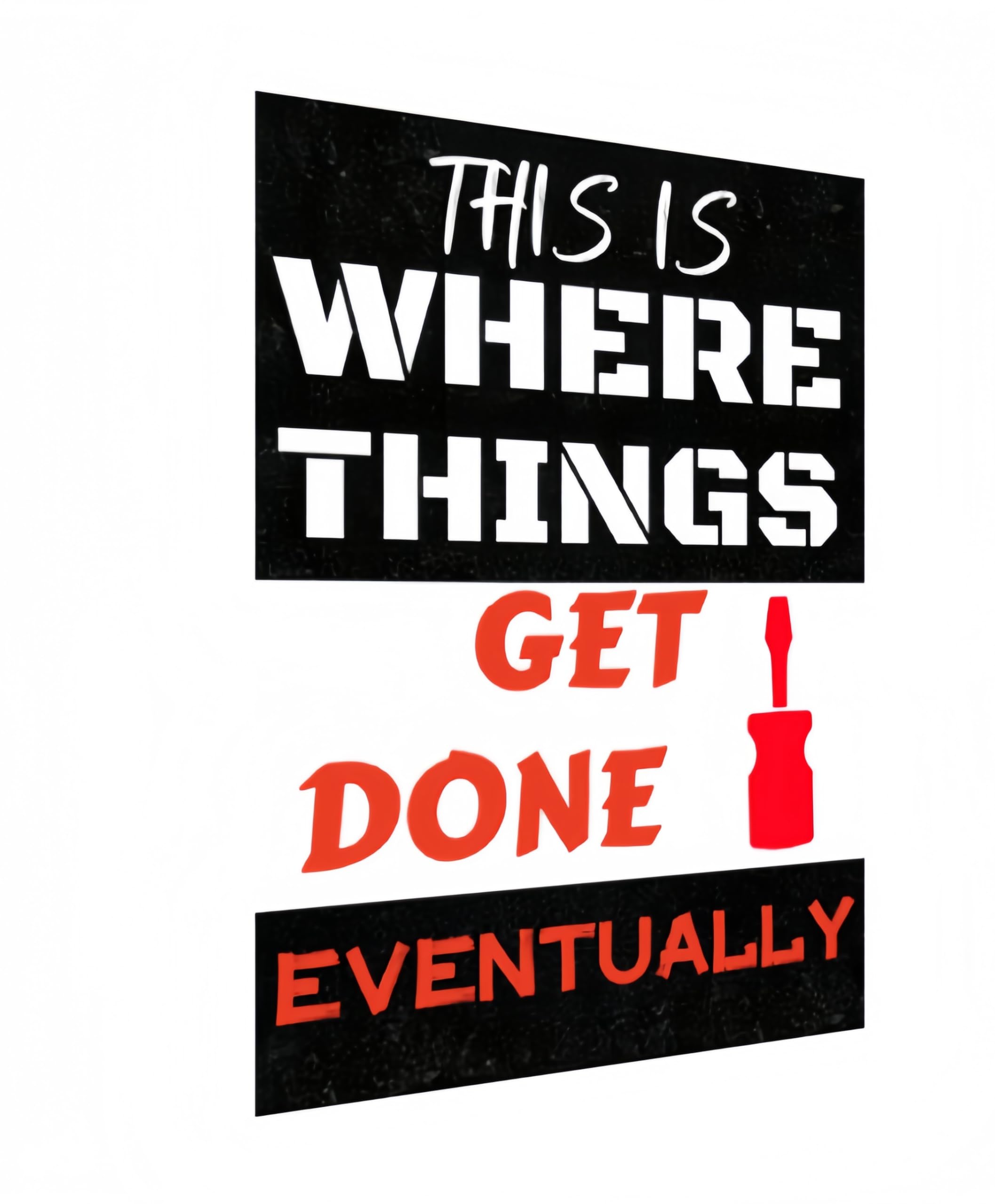 Carastora Metal Garage Sign – Vintage-Style Funny Wall Plaque for Shop, Man Cave or Workspace – Humor Decor for Men, 12x8 Inch Tin Sign