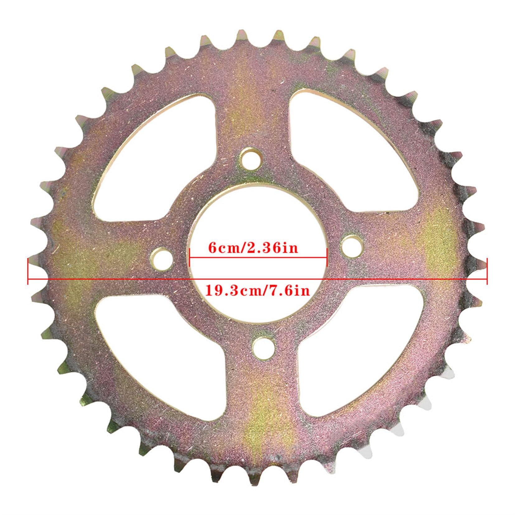 44in/1120mm Quad Go Kart Rear Live Axle Kit Sprocket Brake Wheel Hub Replacement for ATV Quad Go Karts