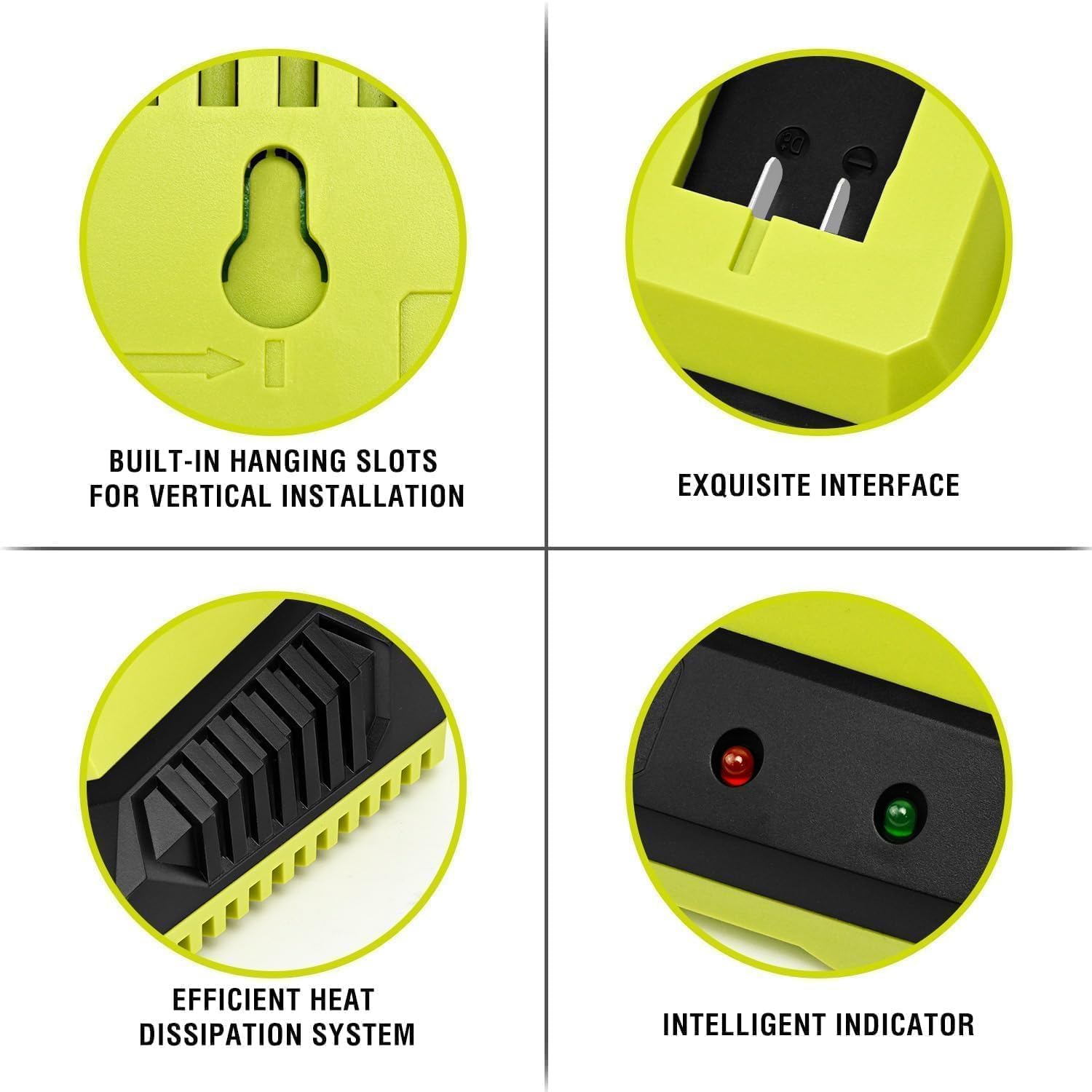 2 Port 20V Battery Fast Charger (CH20252), Work with of BBT-DC20A & BBT-DC40A & BBT-DC60A Only, Dual-Port Rapid Charger for All SnapFresh 20V Batteries Only