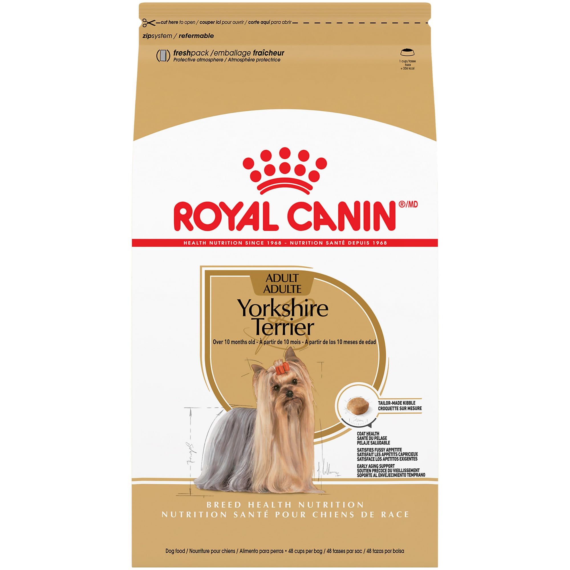 Royal Canin Yorkshire Terrier Adult Dry Dog Food, 10 lb bag