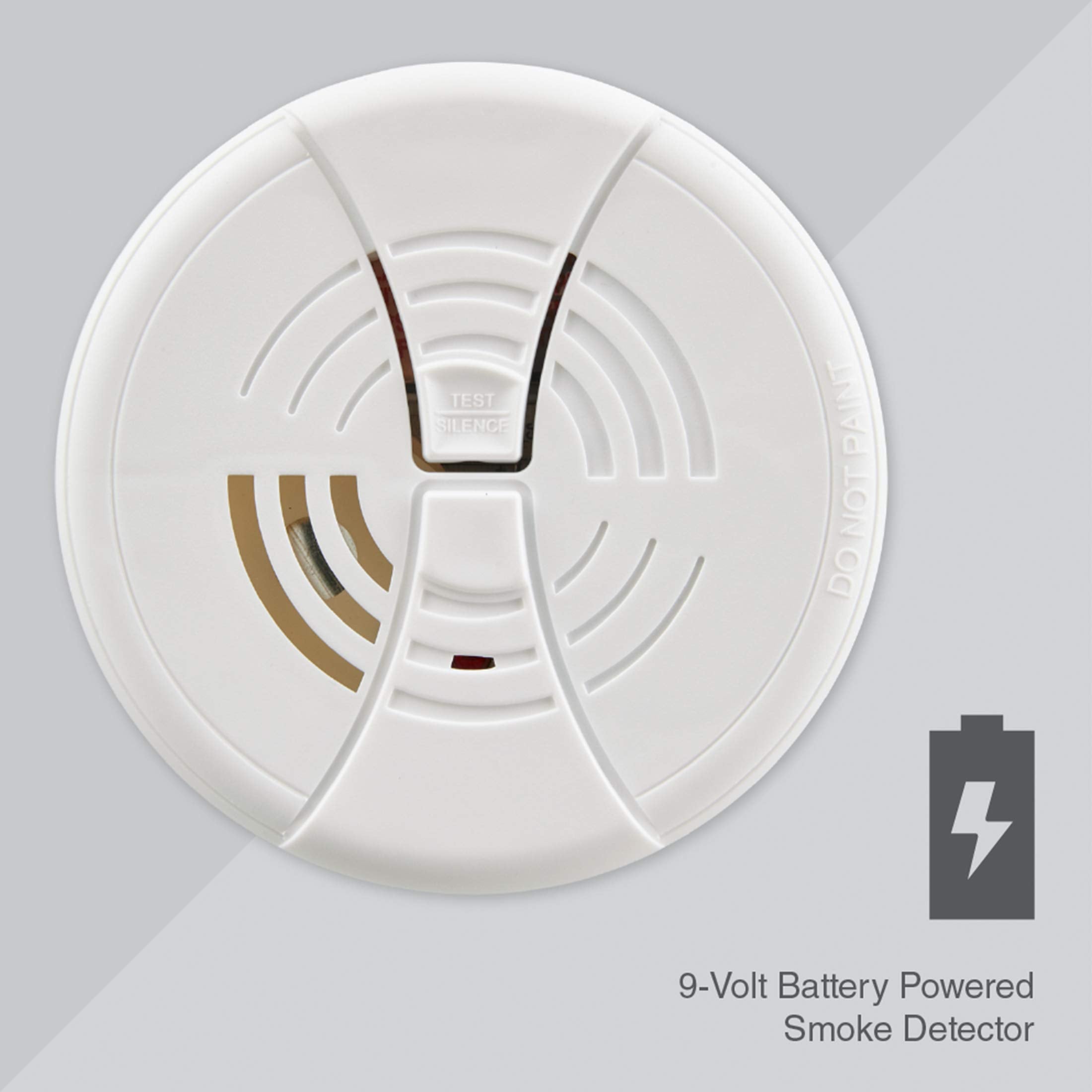 First Alert FG200B Family Gard Basics Smoke Alarm 1-Pack | Battery Operated Smoke Detector , White