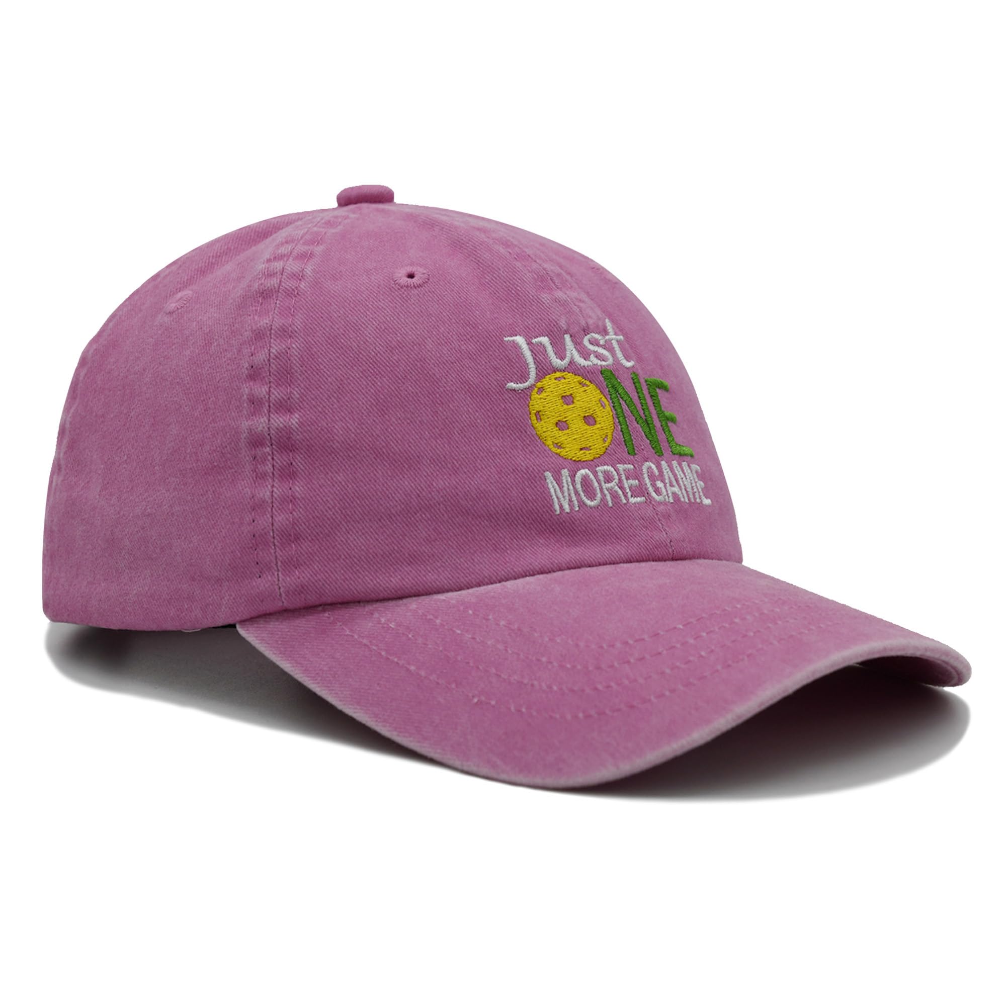 NVJUI JUFOPL Pickleball Hat for Men Women, Pickleball Gifts Embroidered Baseball Cap Pink