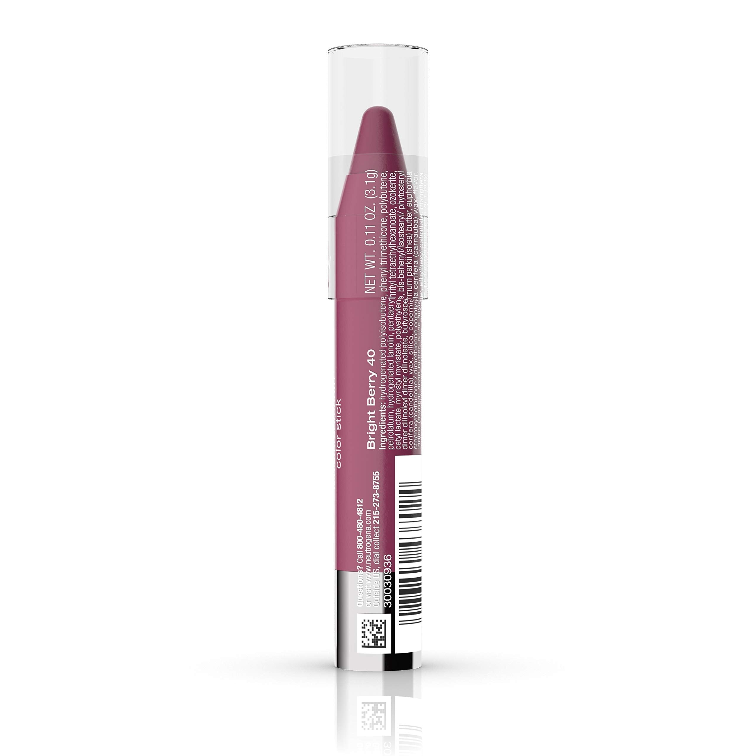 Neutrogena MoistureSmooth Bright Berry Lip Color Stick