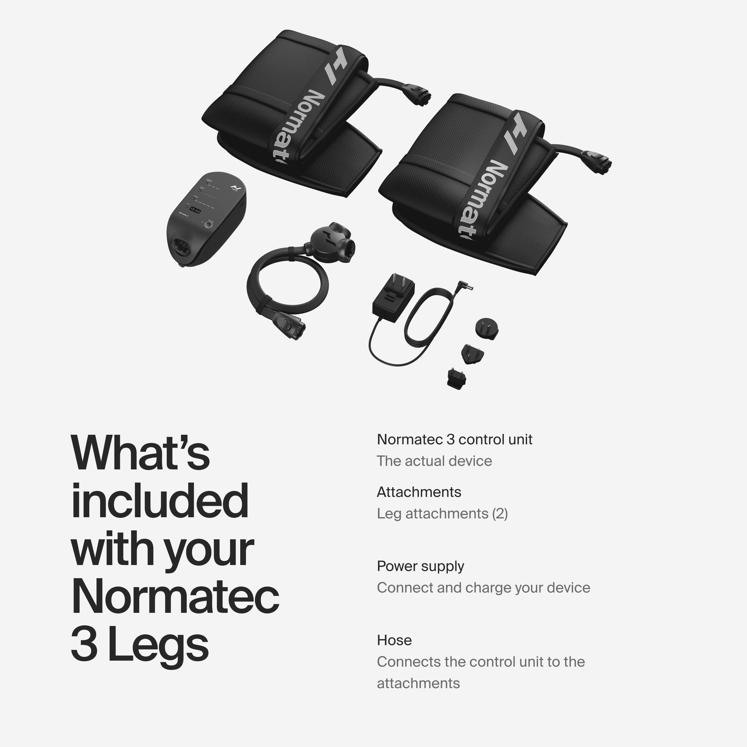 Hyperice Normatec 3 - Recovery System with Patented Dynamic Compression Massage Technology (Normatec 3 Standard Size Legs) FSA-HSA Approved