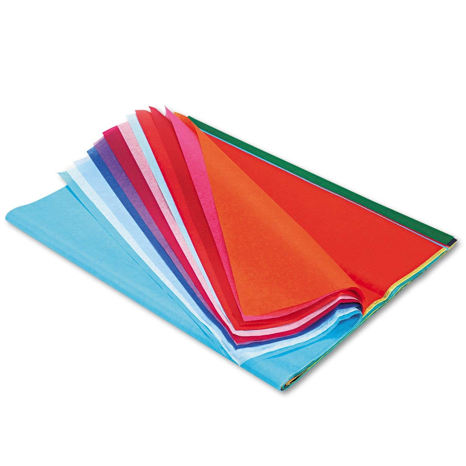Spectra Deluxe Bleeding Art Tissue P0058506, 20 Assorted Colors, 20