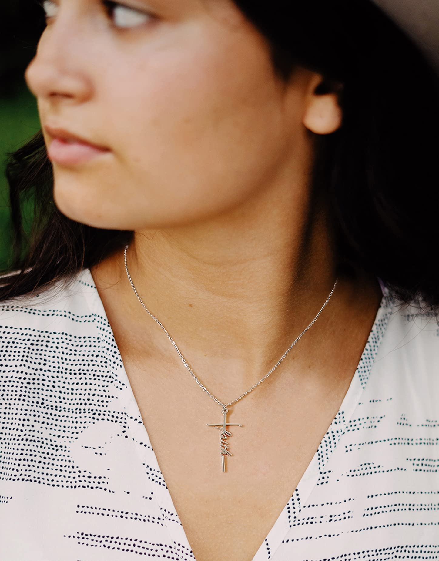 Lcherry Gifts for Women Faith Cross Necklace for Women Jewelry Necklace Gifts